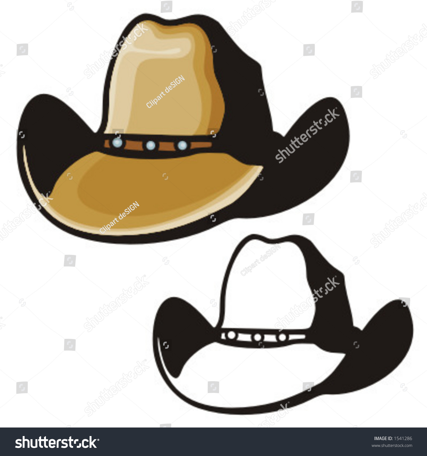 Illustration Of A Cowboy Hat. - 1541286 : Shutterstock