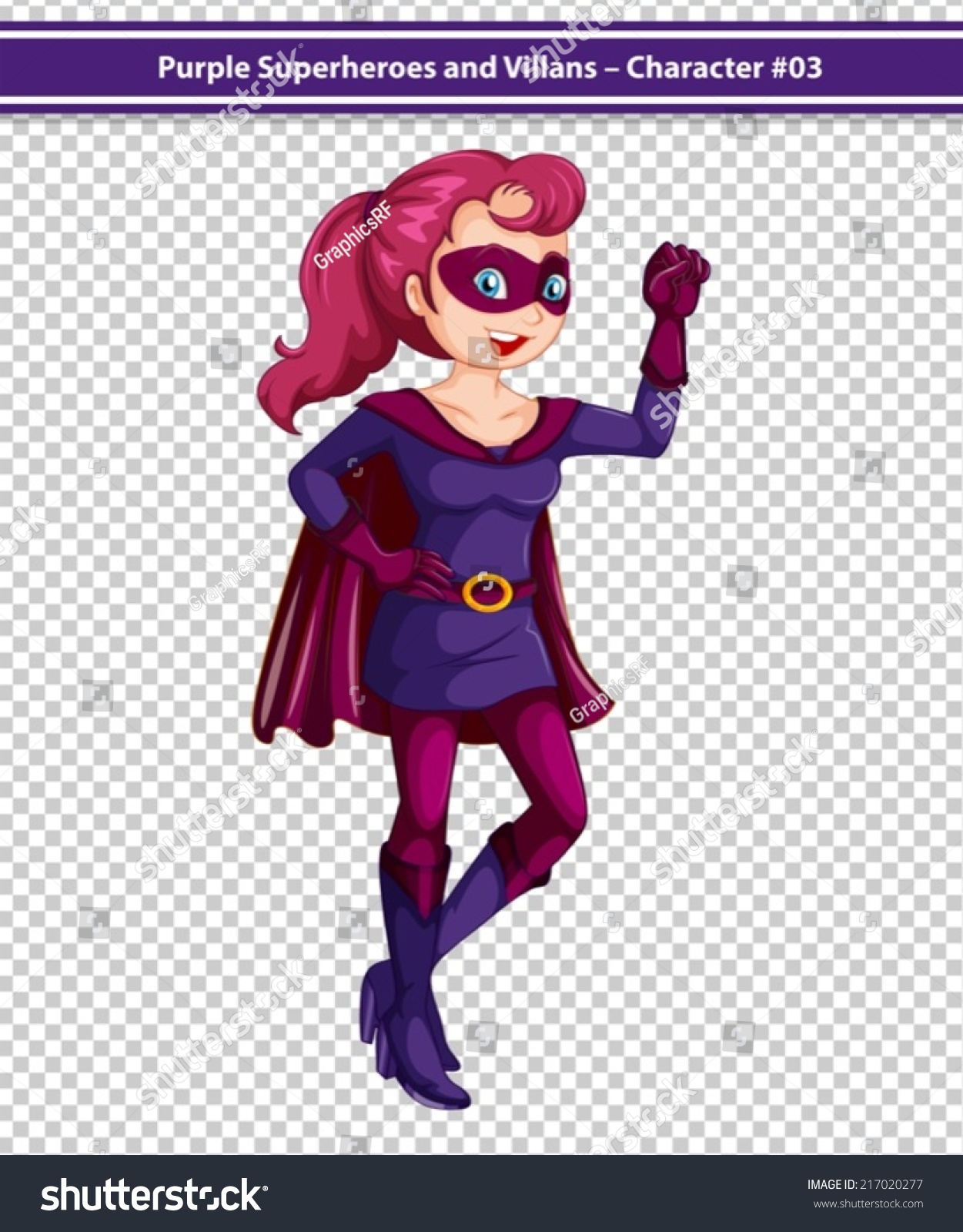 Illustration Female Superhero Stock Vector (Royalty Free) 217020277 ...