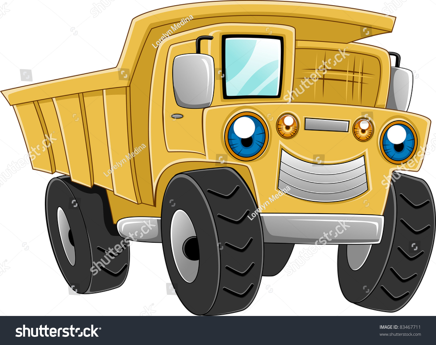 Illustration Of A Happy Dump Truck - 83467711 : Shutterstock