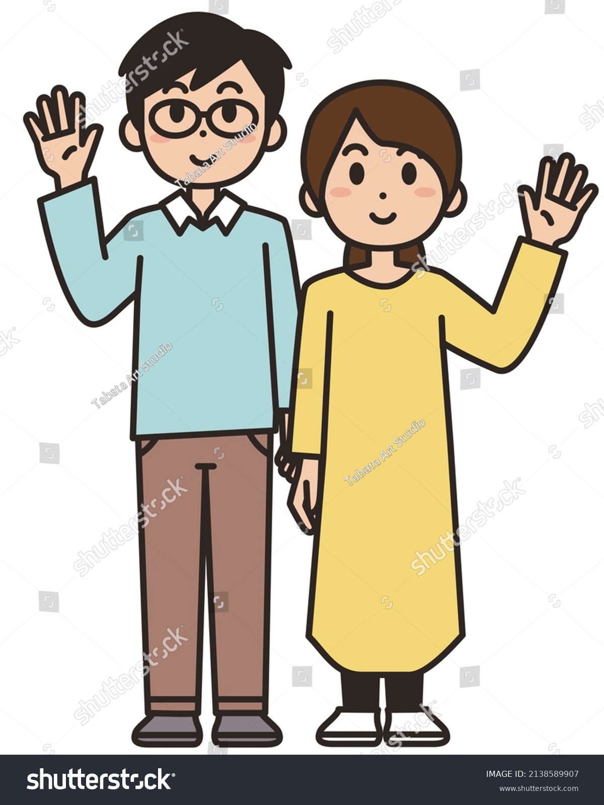 Illustration Heterosexual Couple Vector Illustration On Stock Vector Royalty Free 2138589907 8312