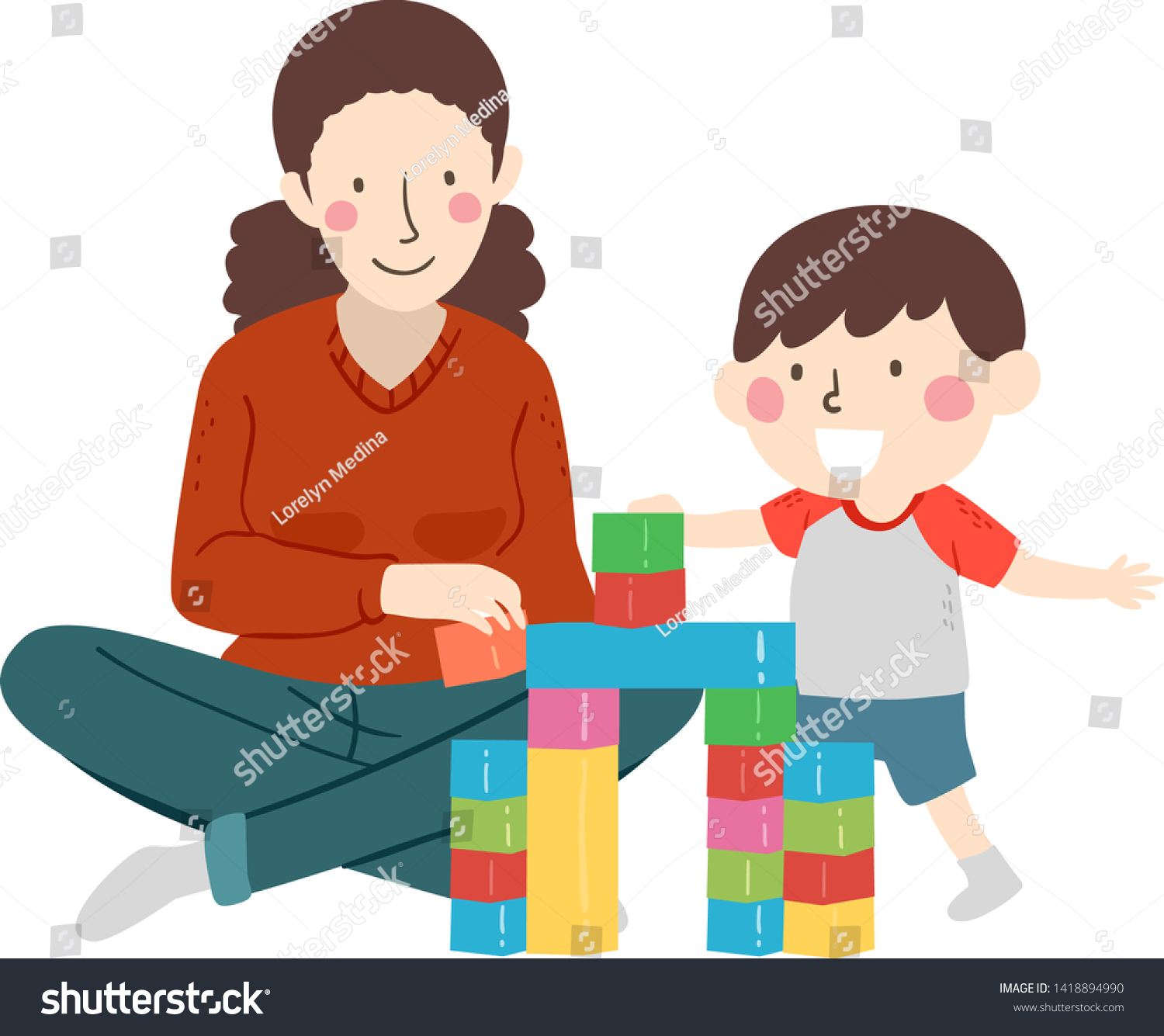 stacking building blocks