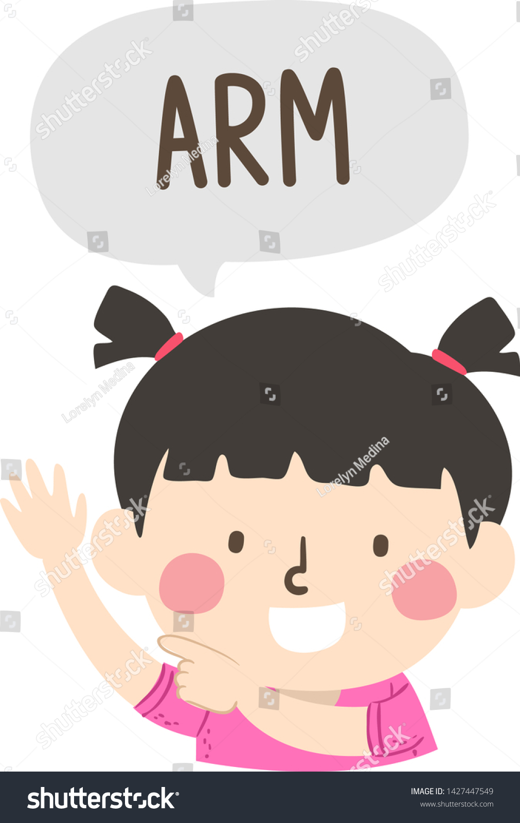 Illustration Kid Girl Pointing Saying Arm Stock Vector Royalty Free 1427447549 Download in under 30 seconds. https www shutterstock com image vector illustration kid girl pointing saying arm 1427447549
