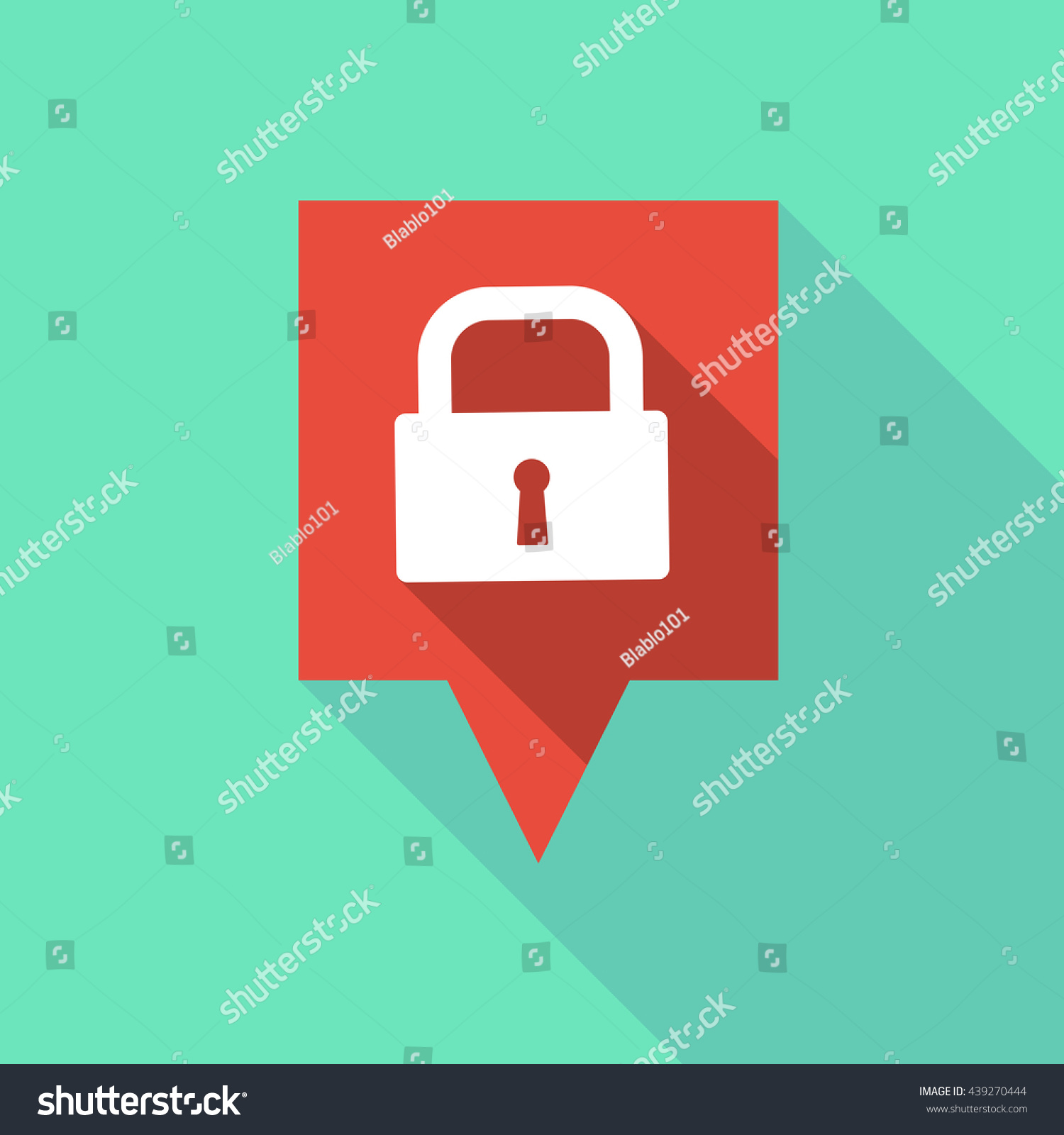 Illustration Long Tooltip Icon Closed Lock Stock Vector Royalty Free 439270444 Shutterstock 5834