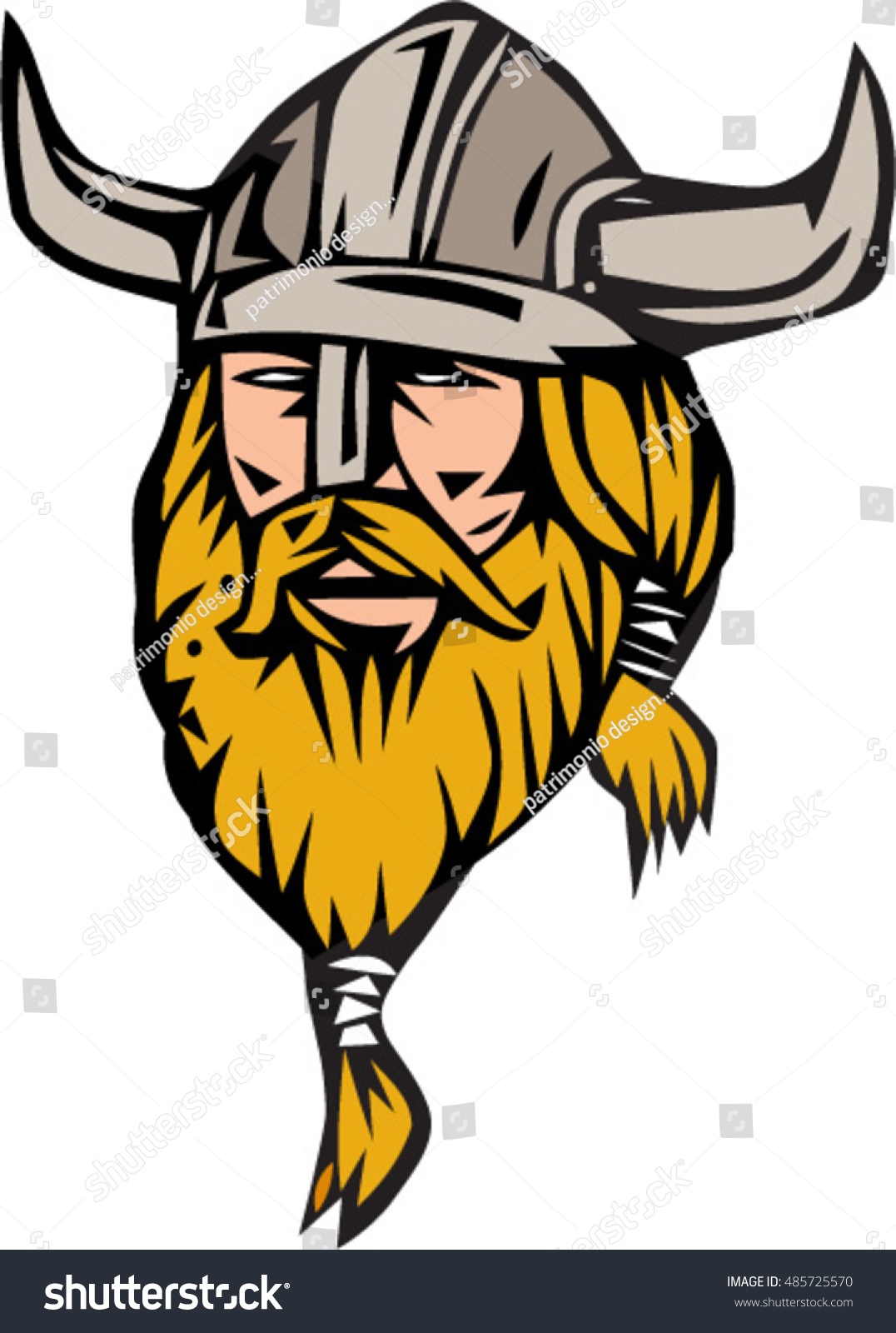 Illustration Norseman Viking Warrior Raider Barbarian Stock Vector Royalty Free