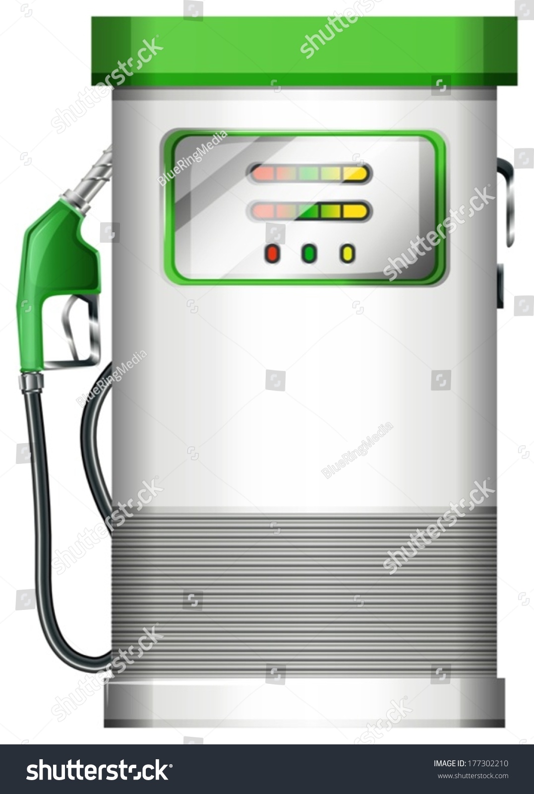 SVG of Illustration of a petrol pump on a white background svg