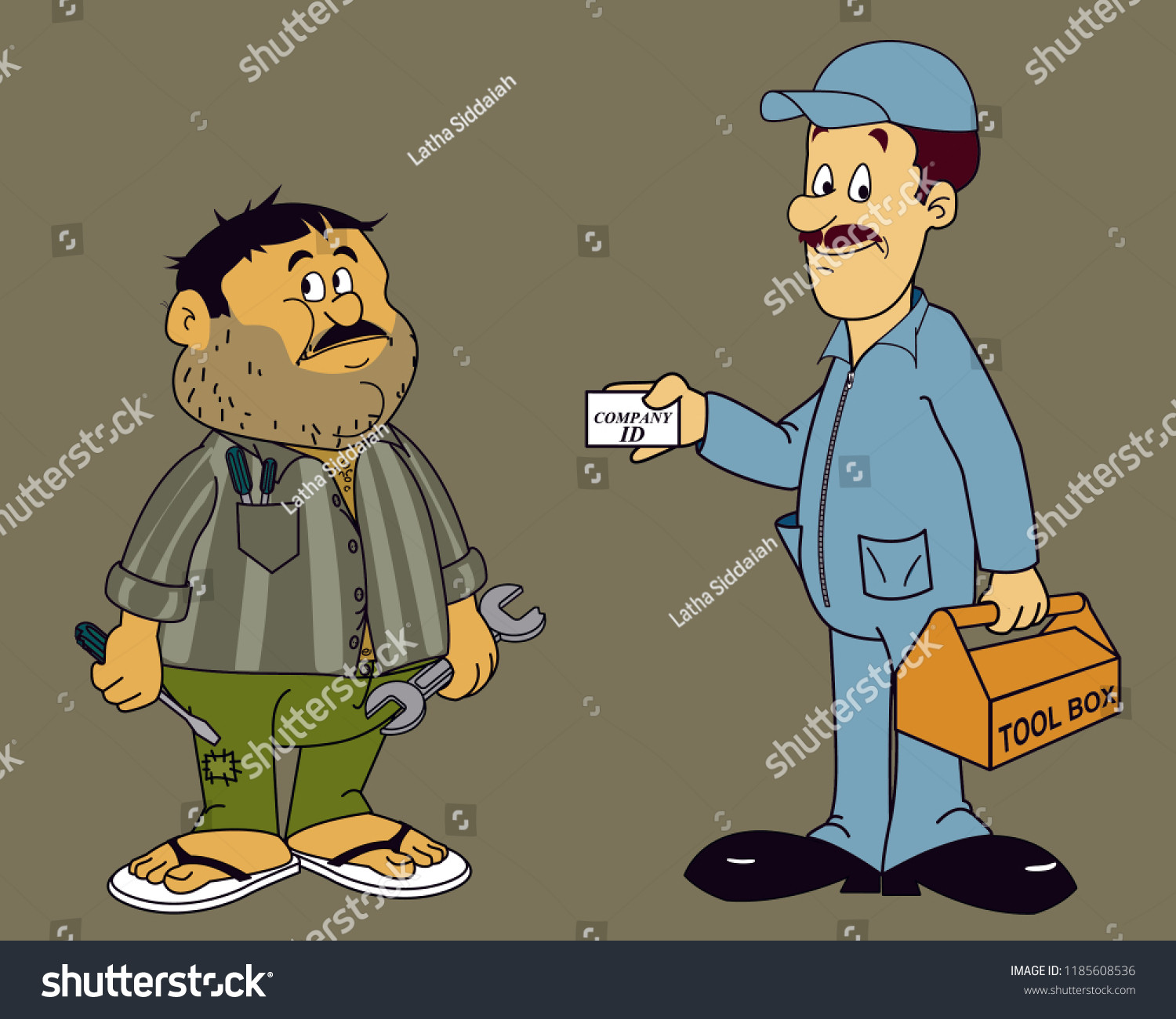 Illustration Professional Worker Vs Nonprofessional Vector illustration-professional-worker-vs-nonprofessional-vector