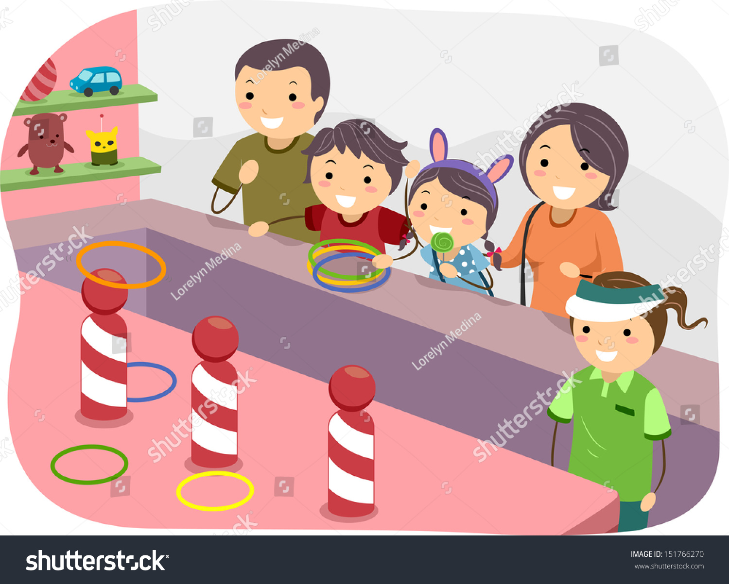 Playing Ring Toss Stock Vectors, Images & Vector Art | Shutterstock