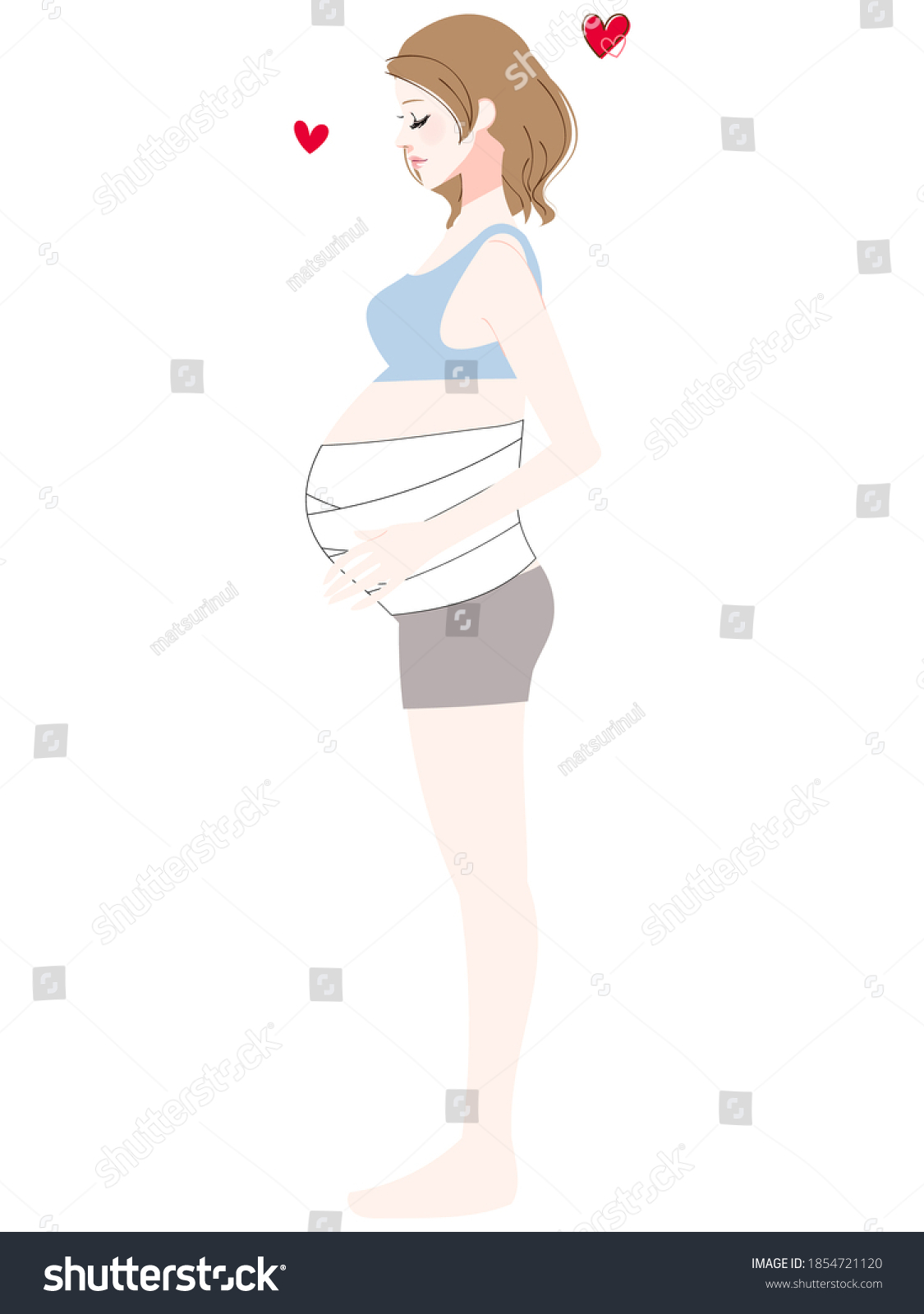 SVG of Illustration of a woman with a girth svg