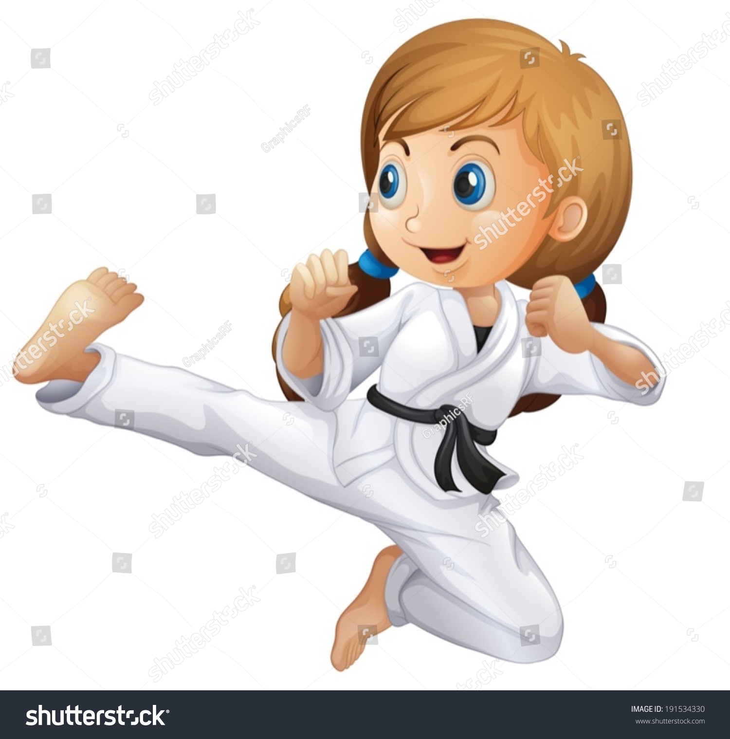 258 Karate girl clipart Images, Stock Photos & Vectors | Shutterstock