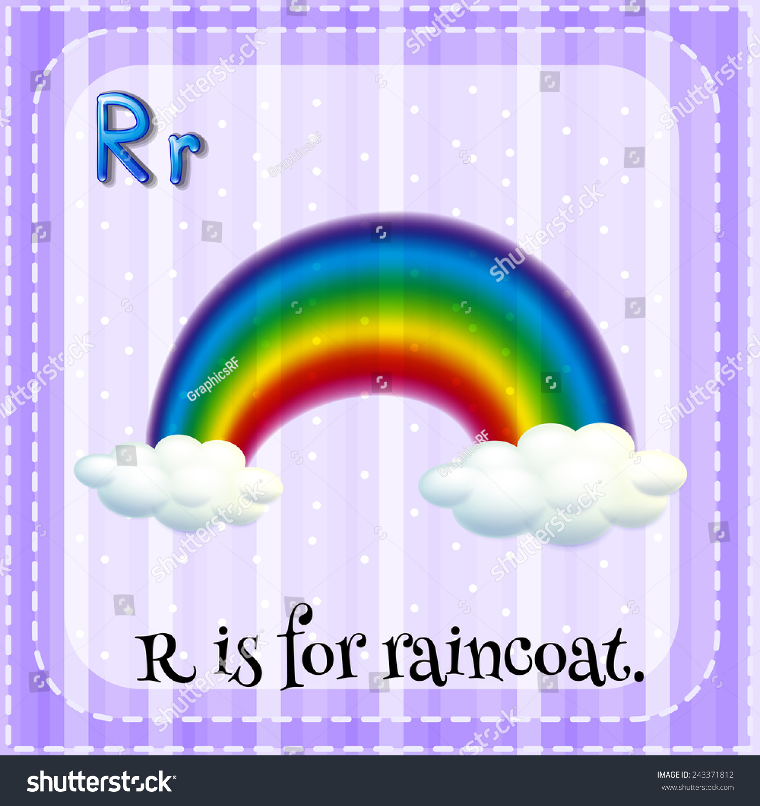 Illustration Alphabet R Rainbow Stock Vector 243371812 - Shutterstock