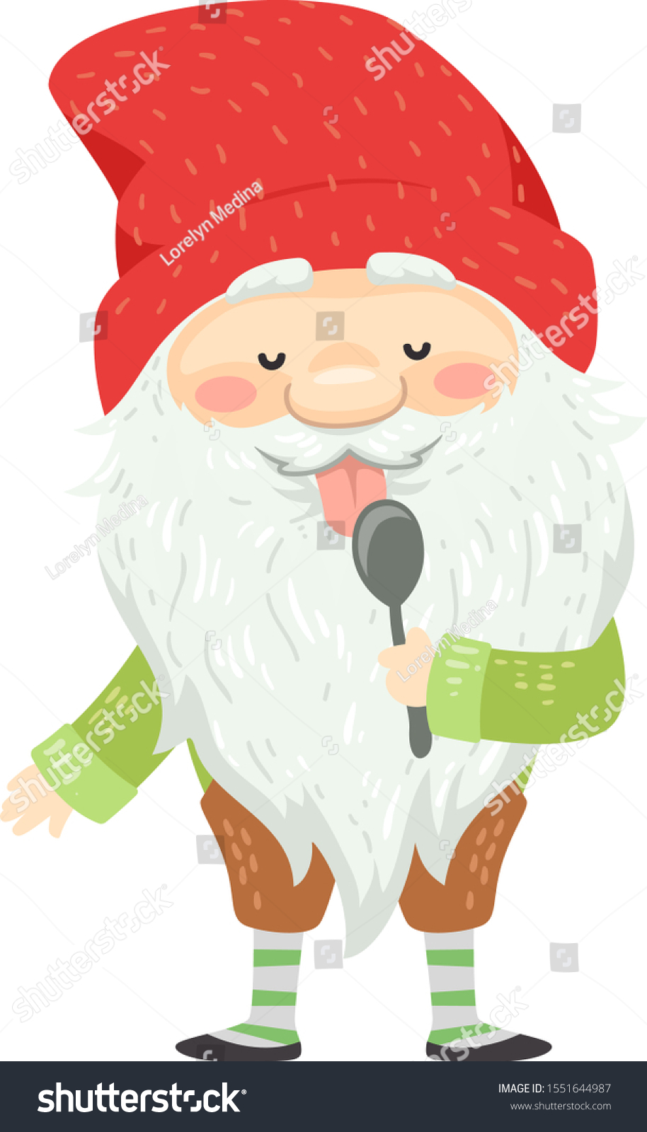 Illustration Icelandic Yule Lad Long White Stock Vector (royalty Free 