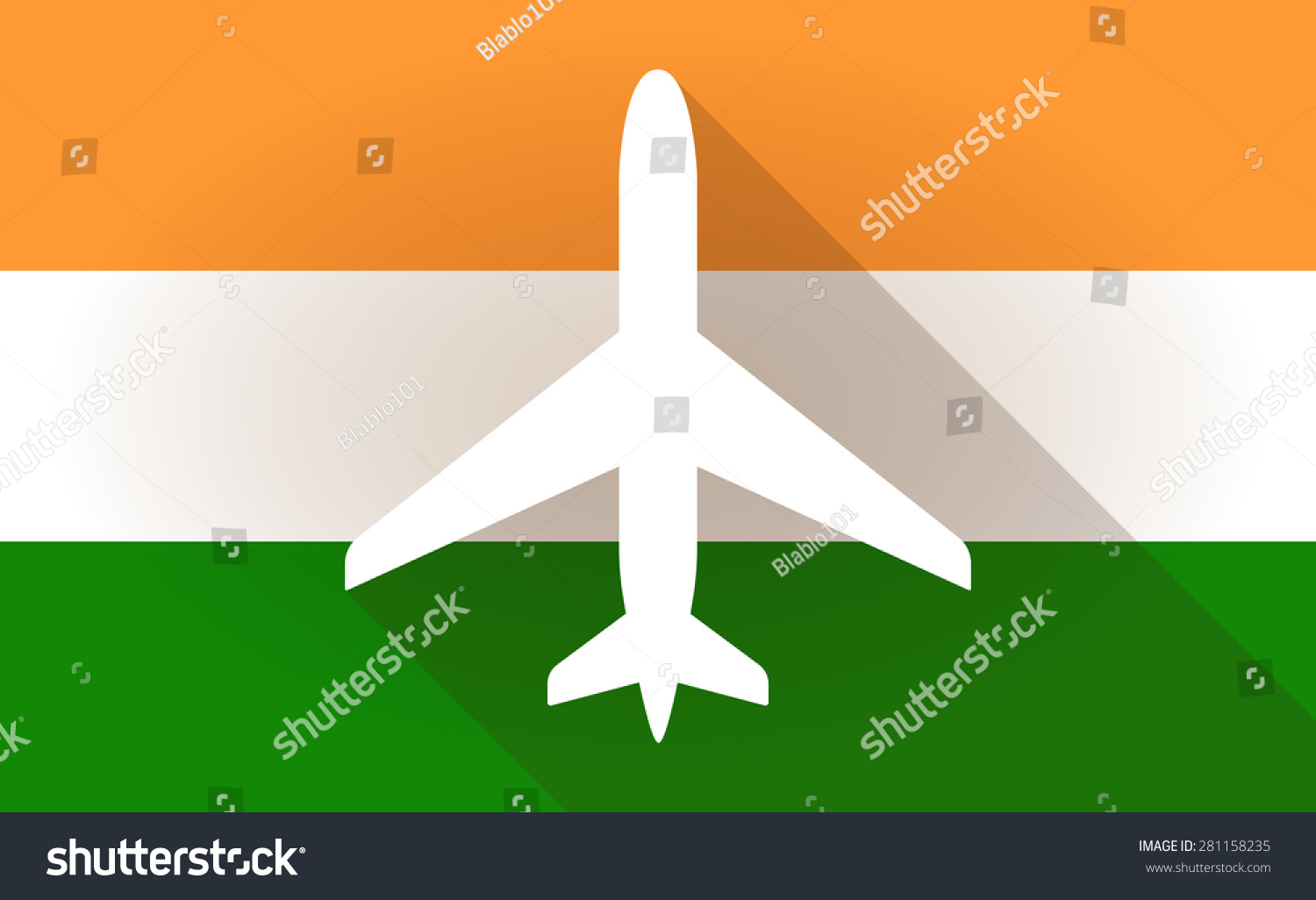 Illustration India Flag Icon Plane Stock Vector 281158235 - Shutterstock