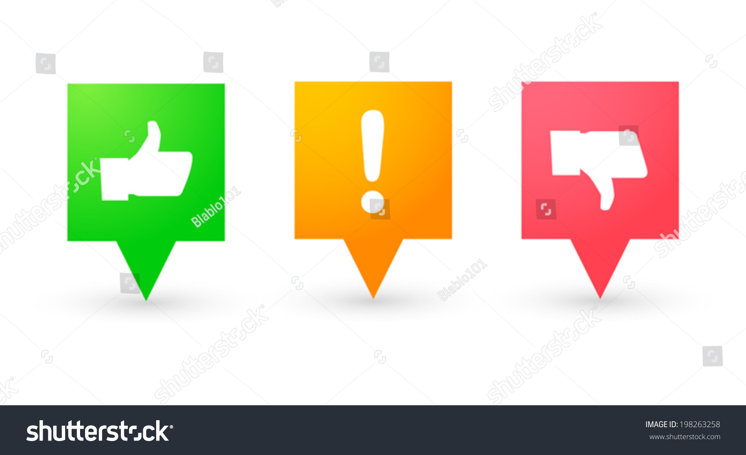 Illustration Isolated Tooltip Icon Set Stock Vector Royalty Free 198263258 