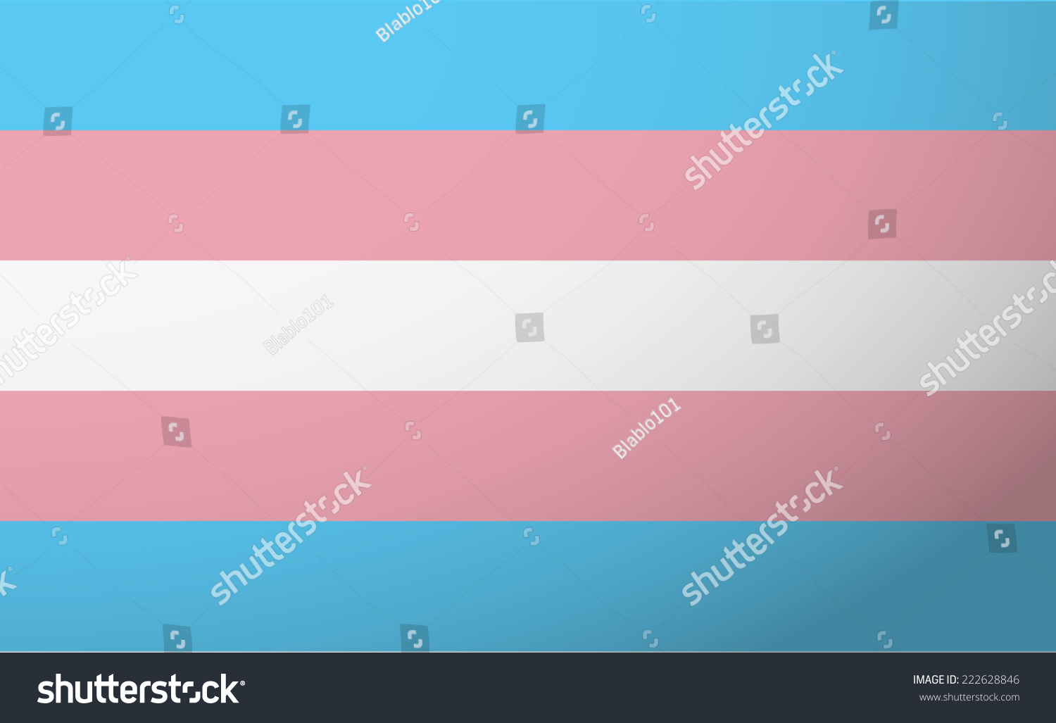 Illustration Of An Isolated Transgender Flag - 222628846 : Shutterstock