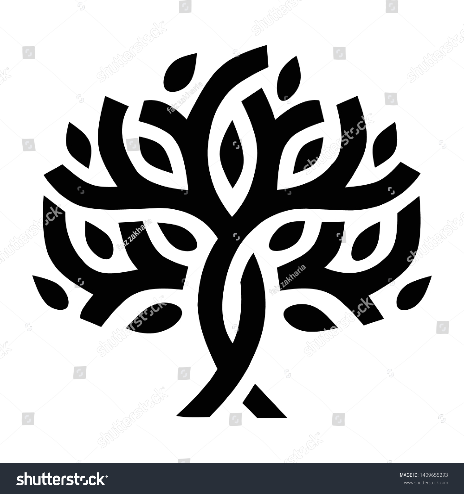 SVG of Illustration of banyan tree for creative logos svg