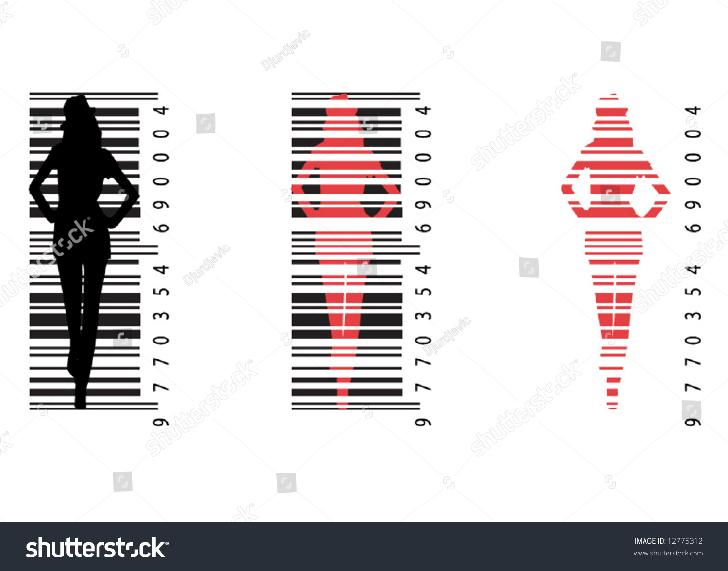 illustration-barcode-woman-vector-de-stock-libre-de-regal-as