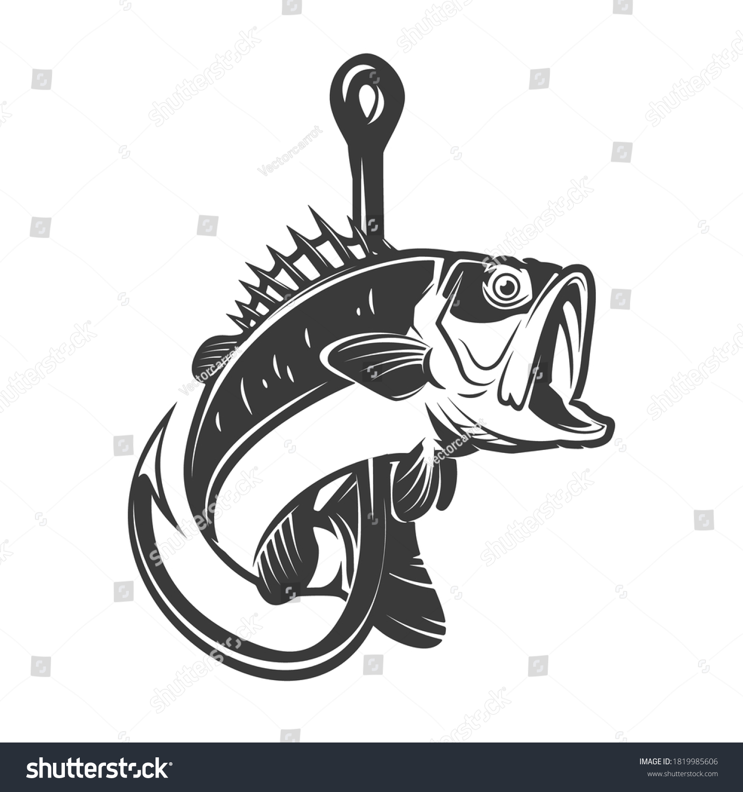 8,130 Bass on hook Stock Vectors, Images & Vector Art | Shutterstock