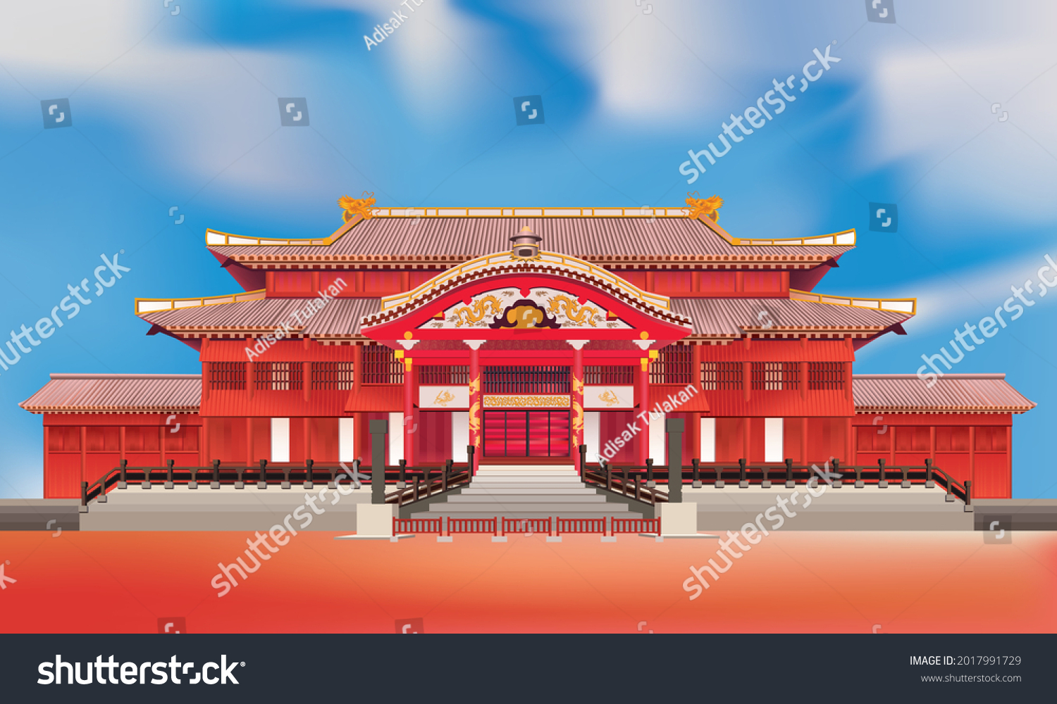 首里城 のイラスト素材 画像 ベクター画像 Shutterstock