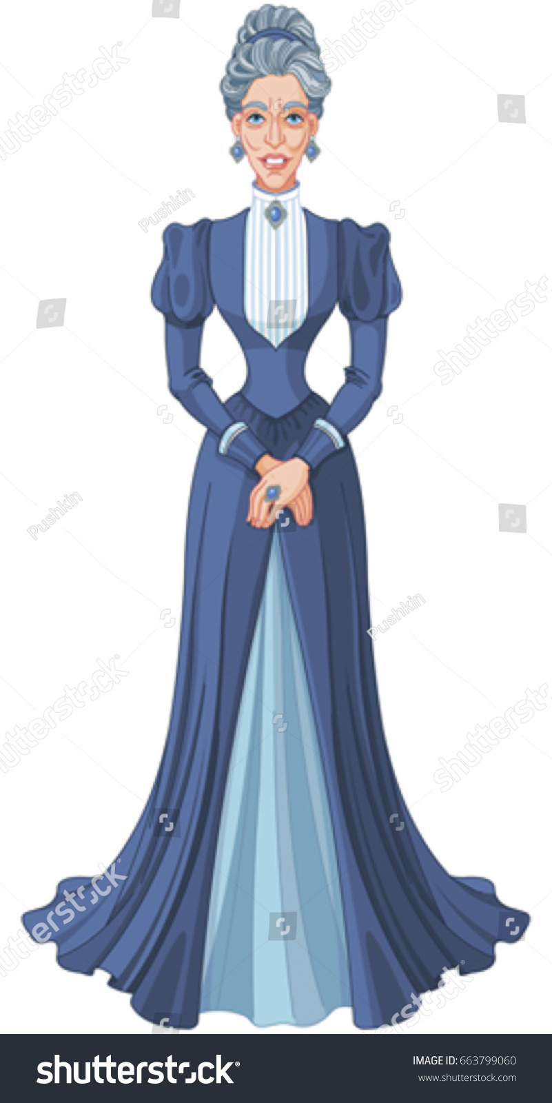 SVG of Illustration of Cinderella's wicked stepmother svg