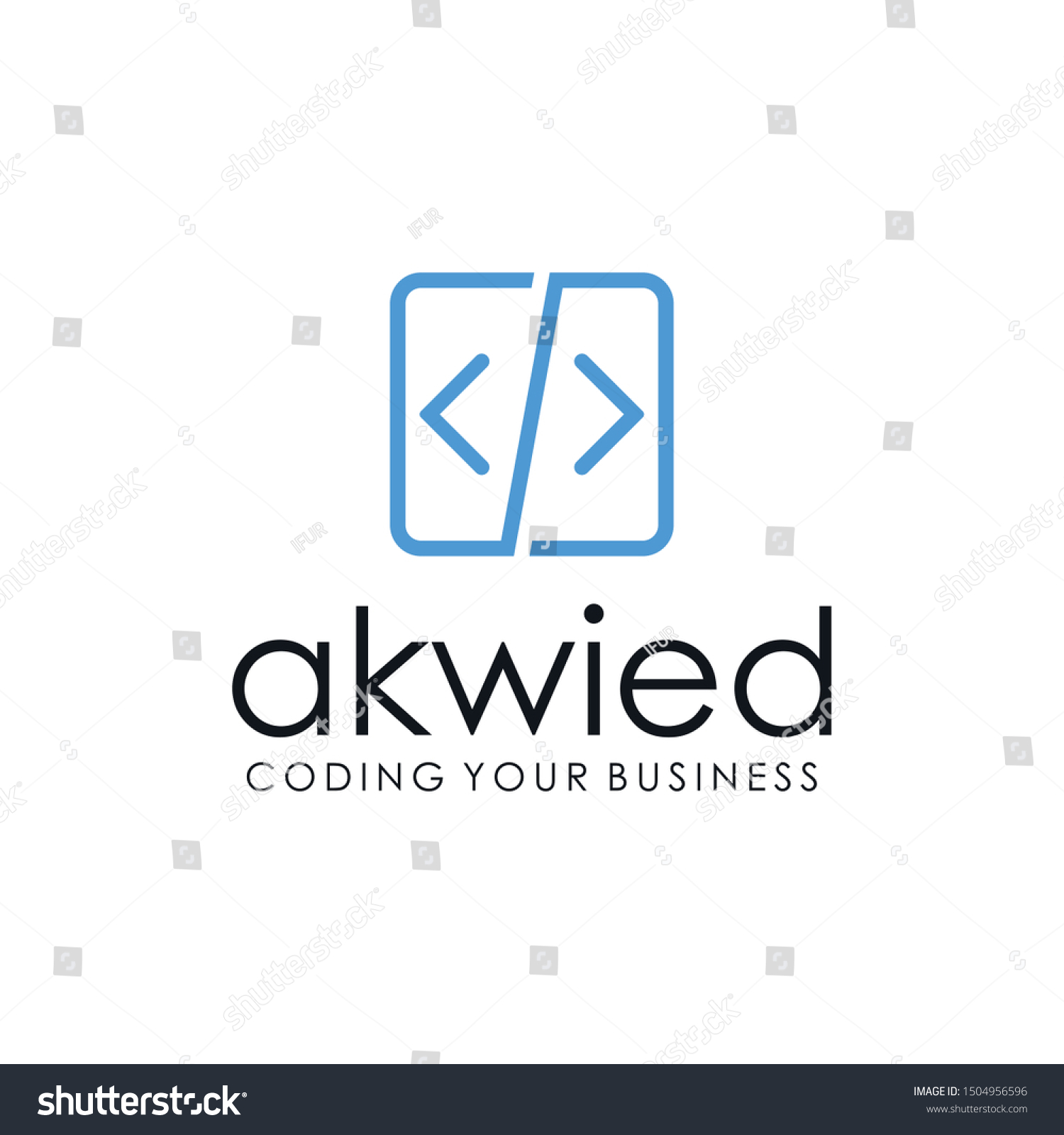 Illustration Coding Marks Combined Rectangular Boxes Stock Vector ...