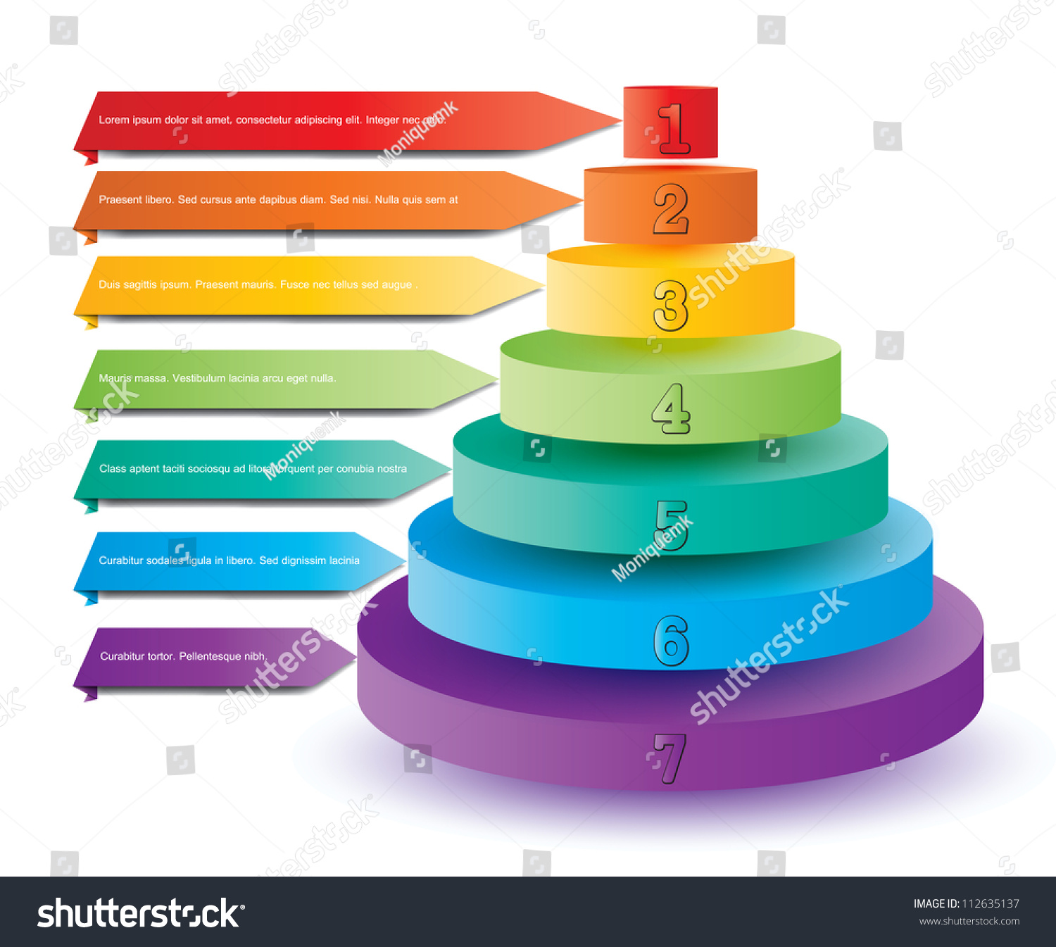 illustration colorful elements presentation
