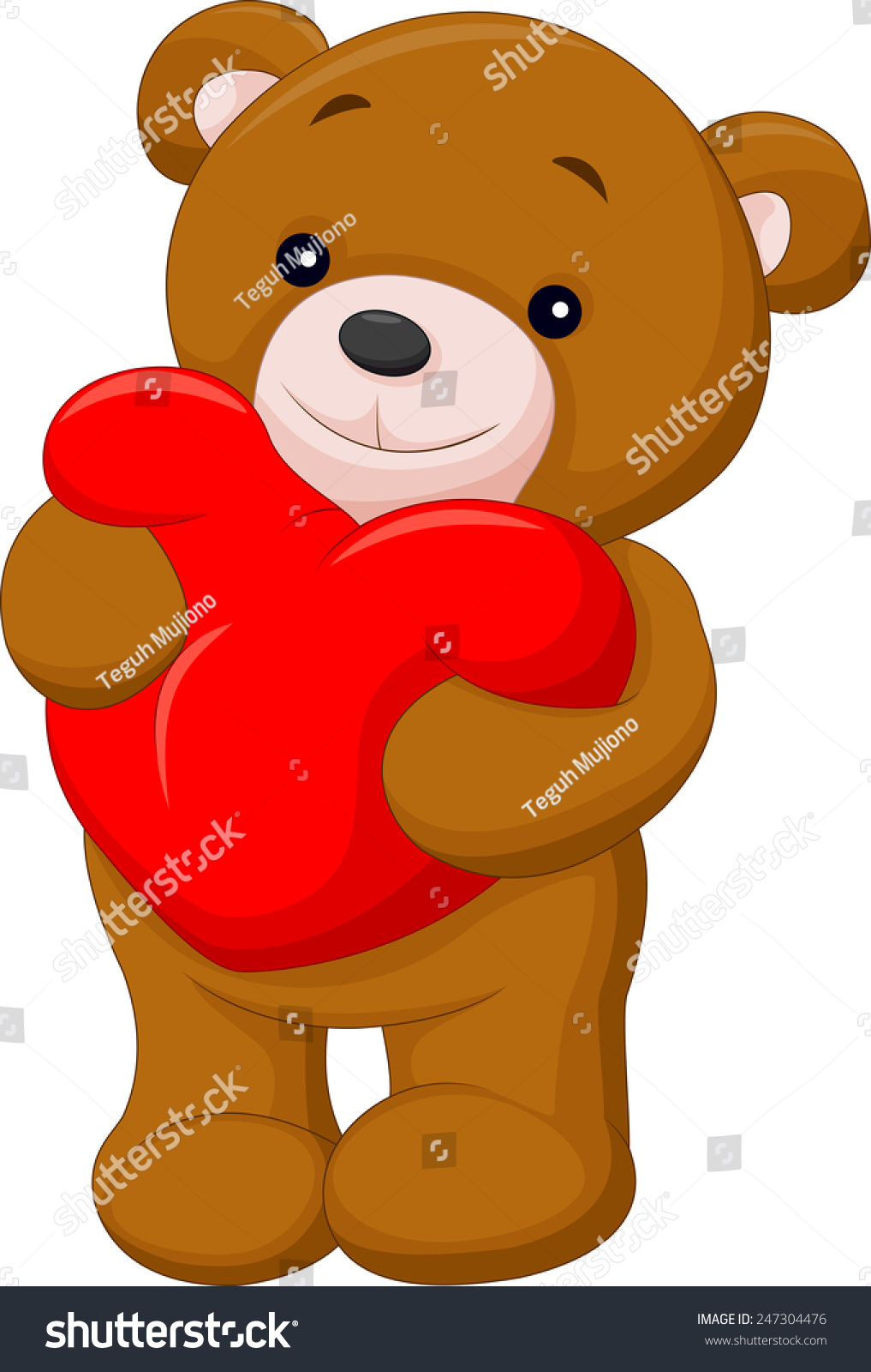 teddy holding a heart