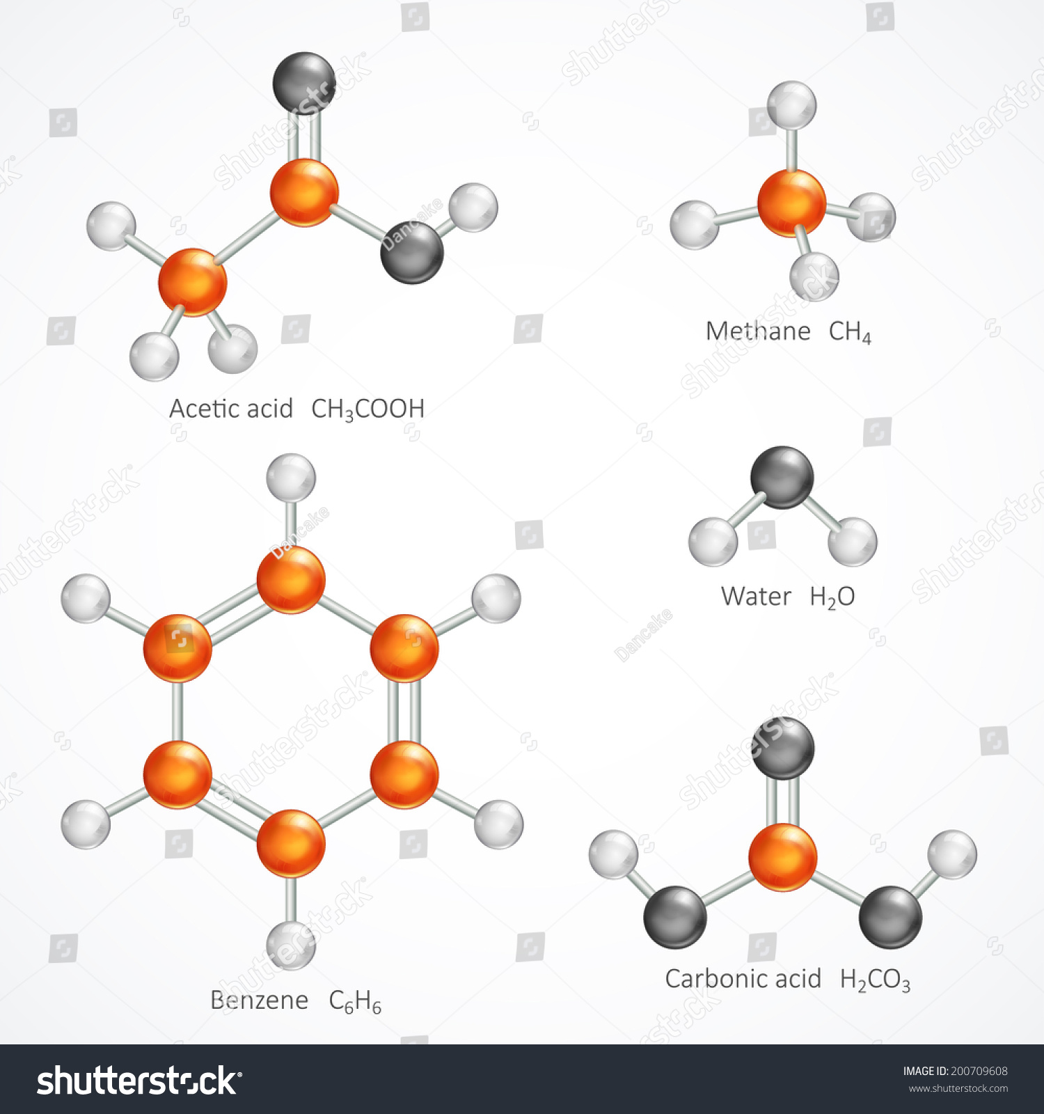 Illustration Of 3d Molecular Structure, Ball And Stick Molecule Model ...