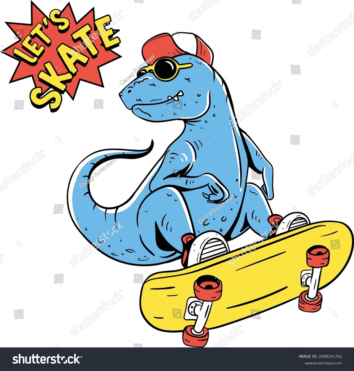 690 Cool dinosaur vector skate Images, Stock Photos & Vectors ...