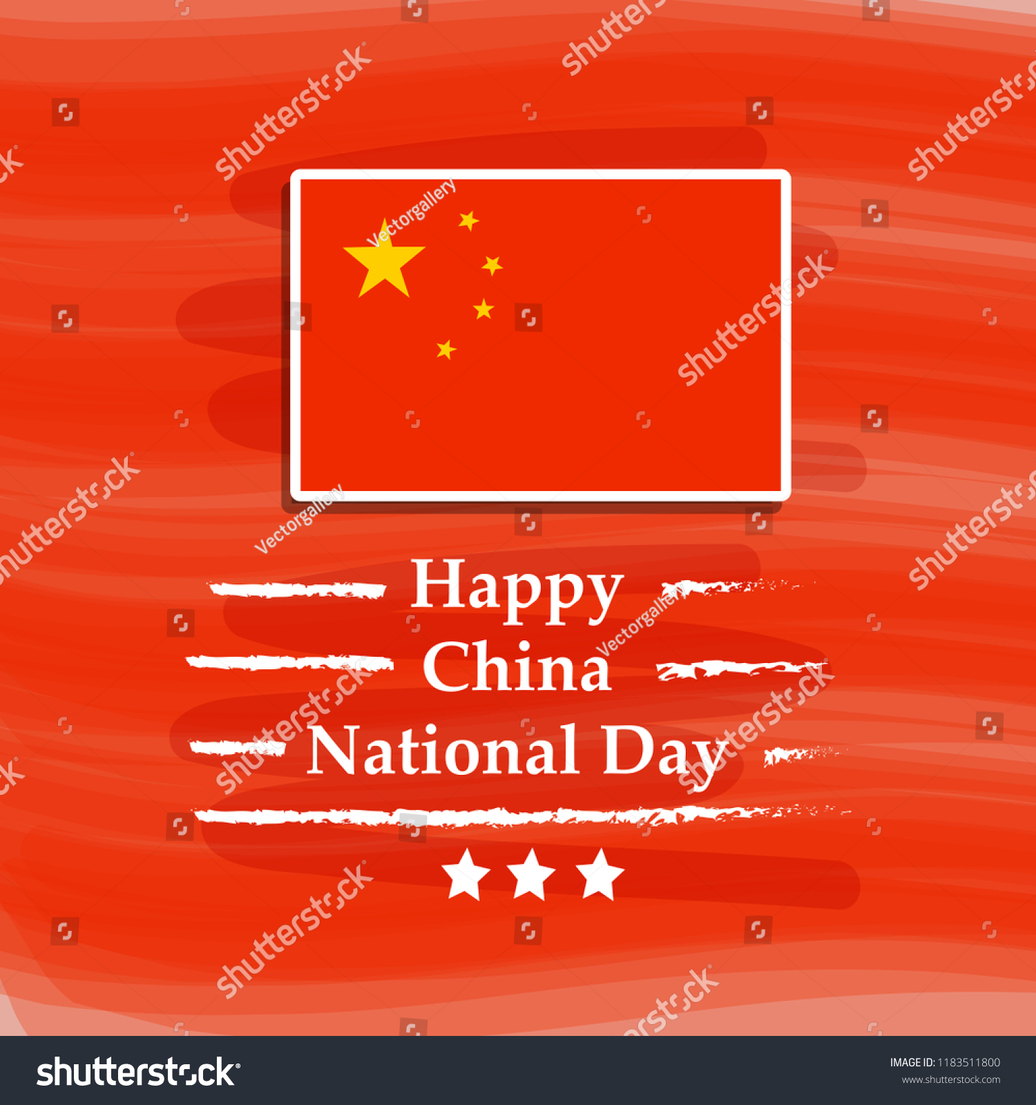 Illustration Elements China National Day Background Stock Vector