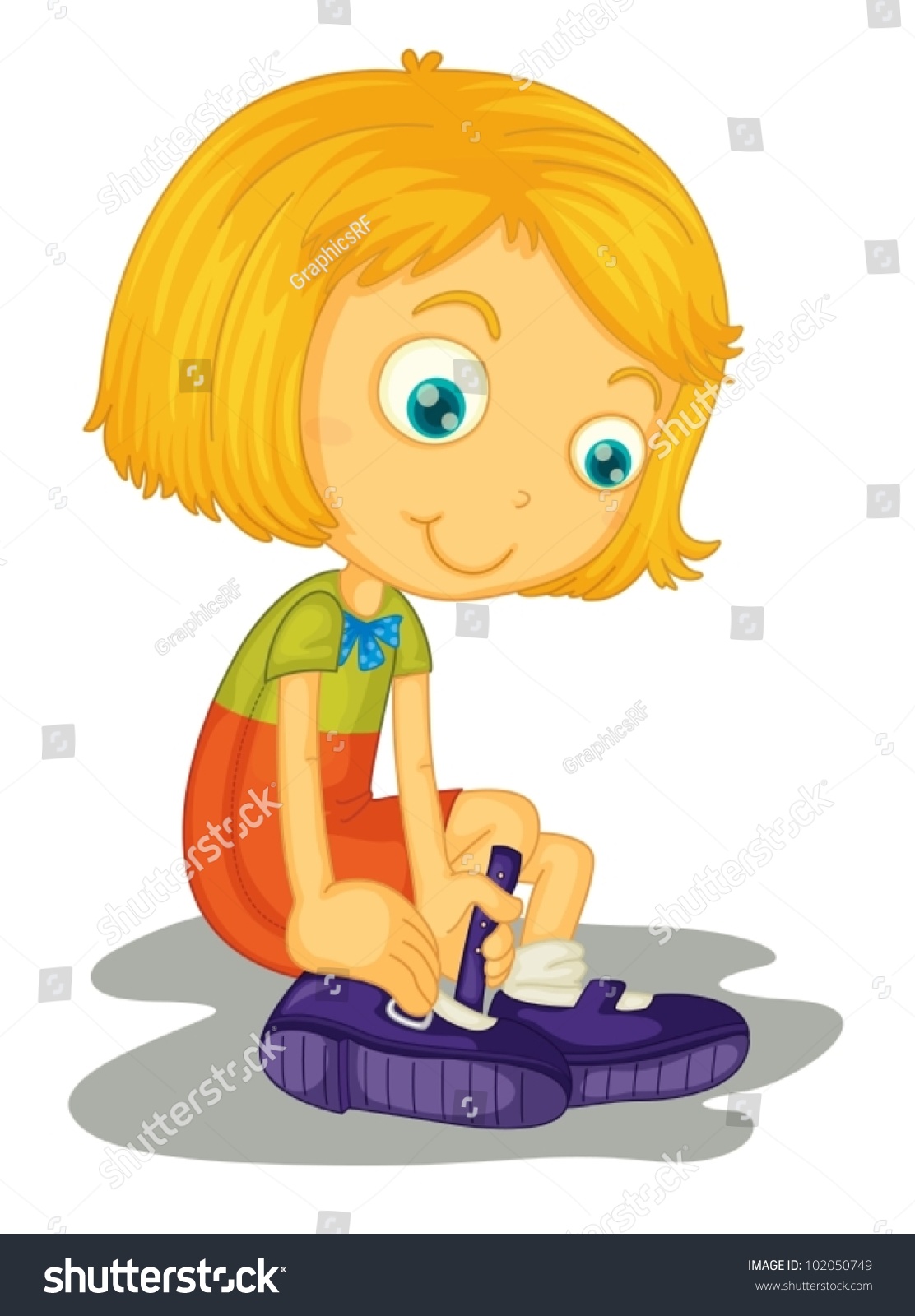 Illustration Of Girl With Shoes 102050749 Shutterstock