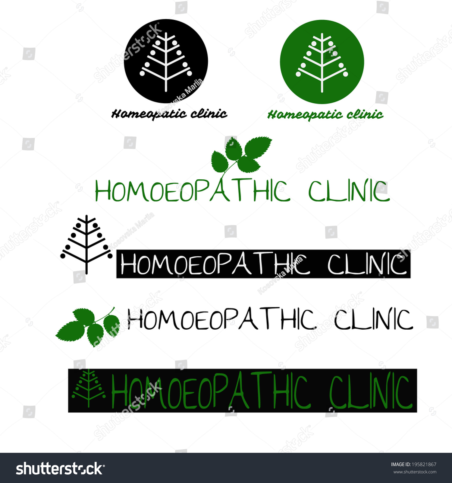 Illustration Homeopathic Symbols Stock Vector (Royalty Free) 195821867 ...