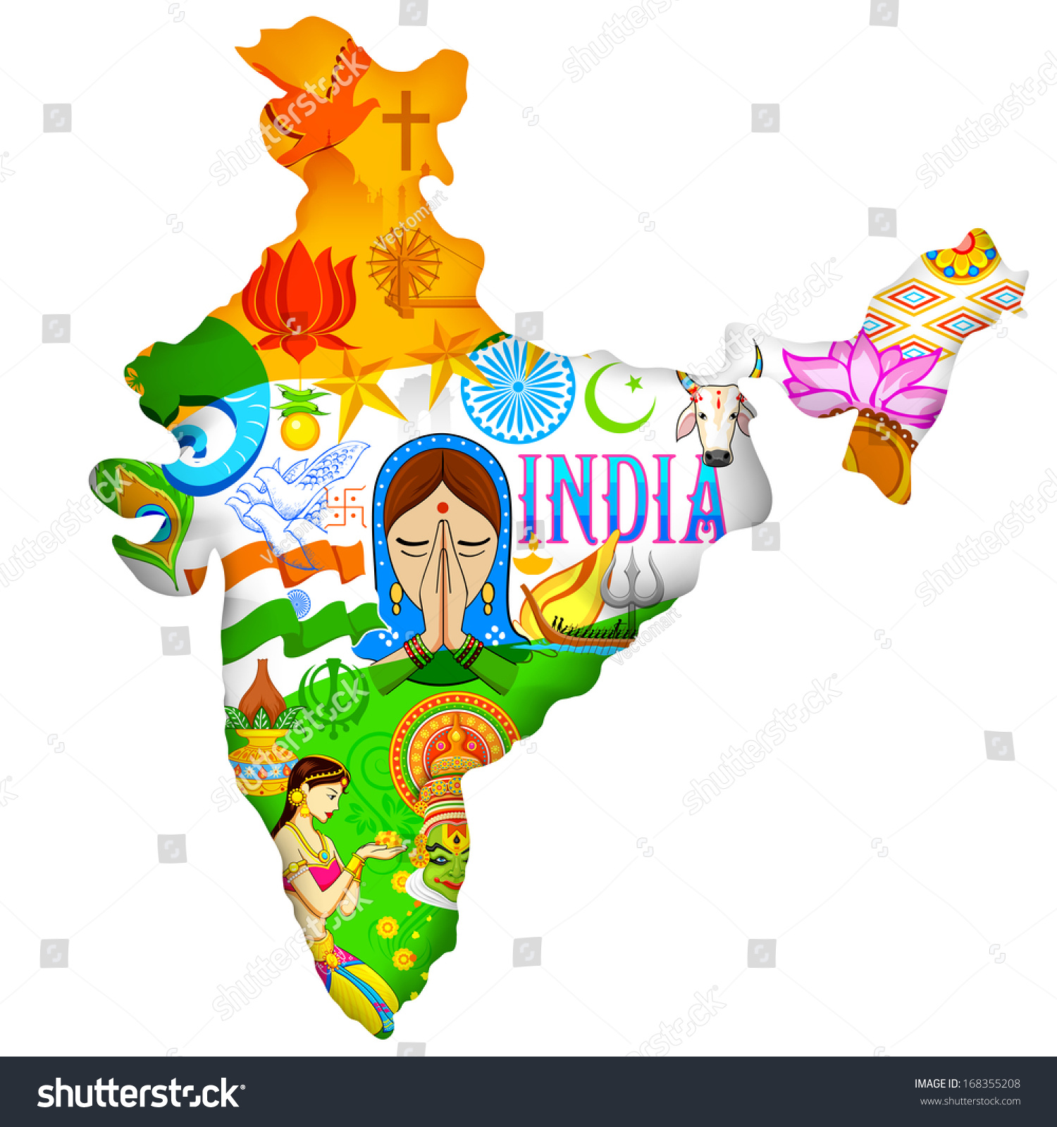 clipart of indian map - photo #26