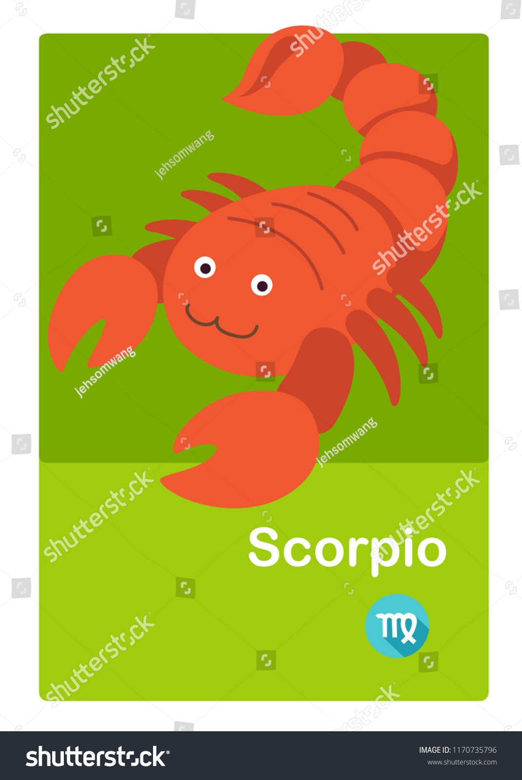 Illustration Isolated Scorpio Vector Zodiac Signs Stock Vector Royalty Free 1170735796 4134