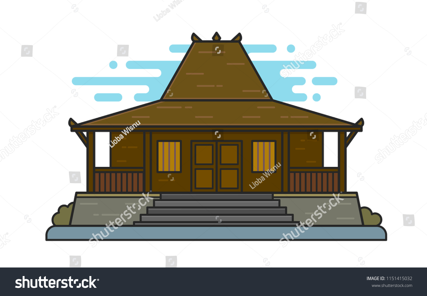 115 Joglo House Vector Images Stock Photos And Vectors Shutterstock