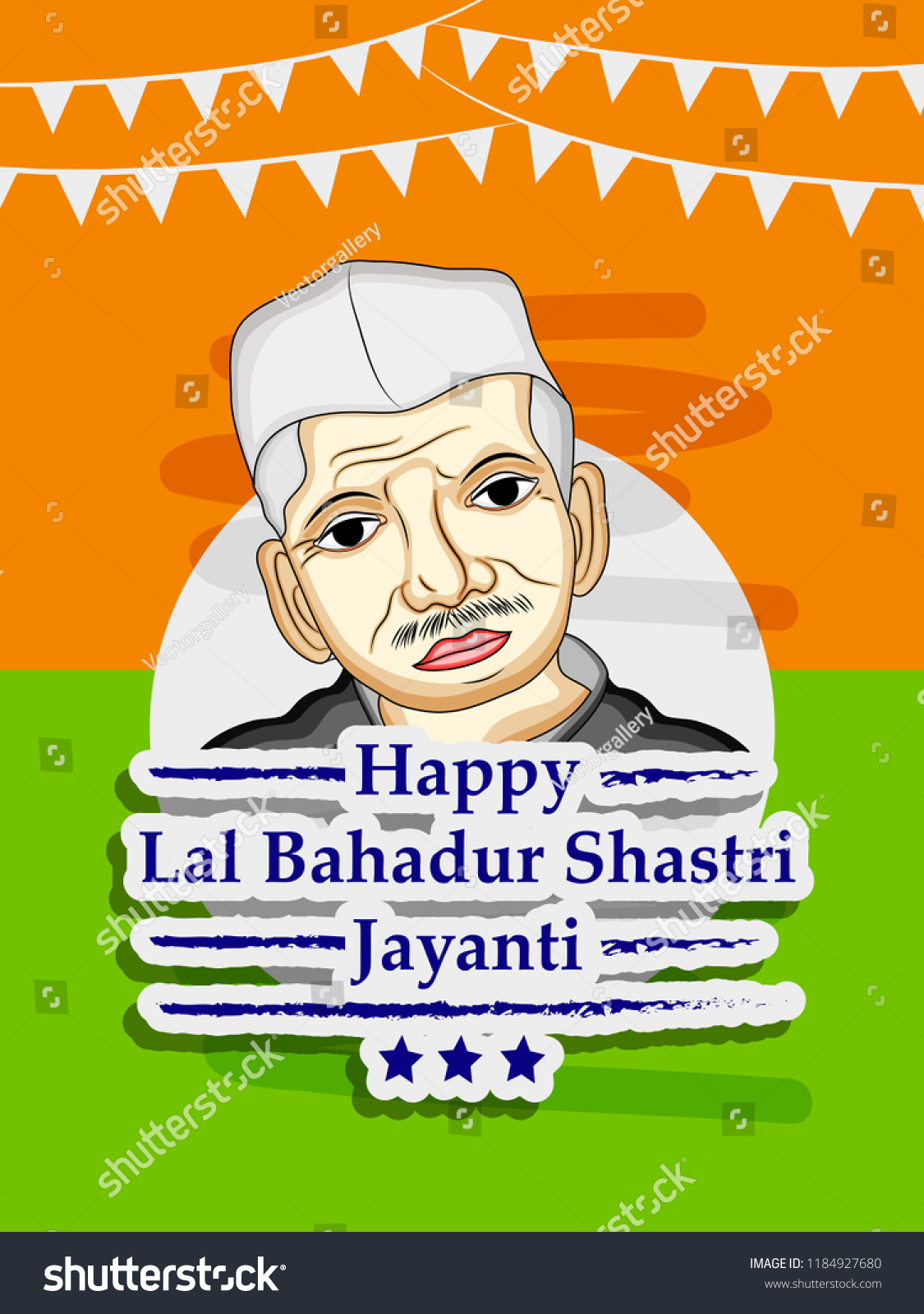 Illustration Lal Bahadur Shastri Lal Bahadur Stock Vector (Royalty Free ...