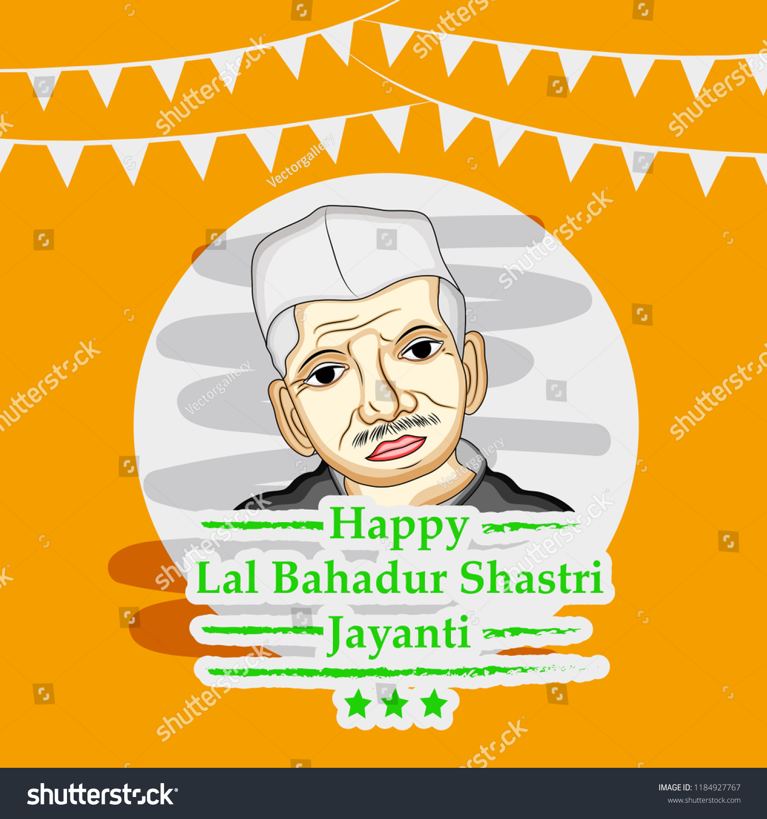 Illustration Lal Bahadur Shastri Lal Bahadur Stock Vector (Royalty Free ...