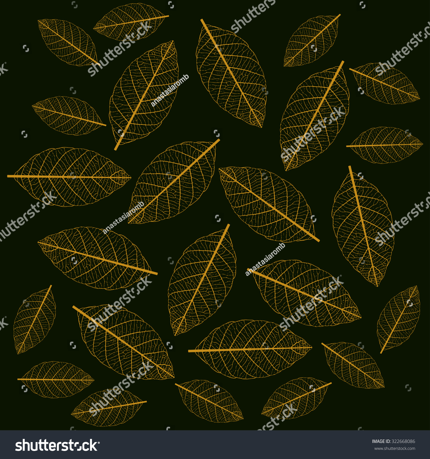 Illustration Leaf Skeletonization Stock Vector (Royalty Free) 322668086 ...