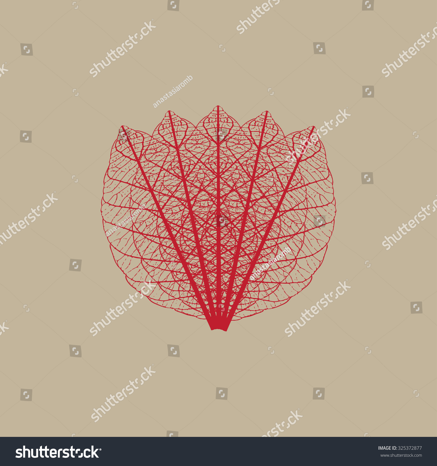Illustration Leaf Skeletonization Stock Vector (Royalty Free) 325372877