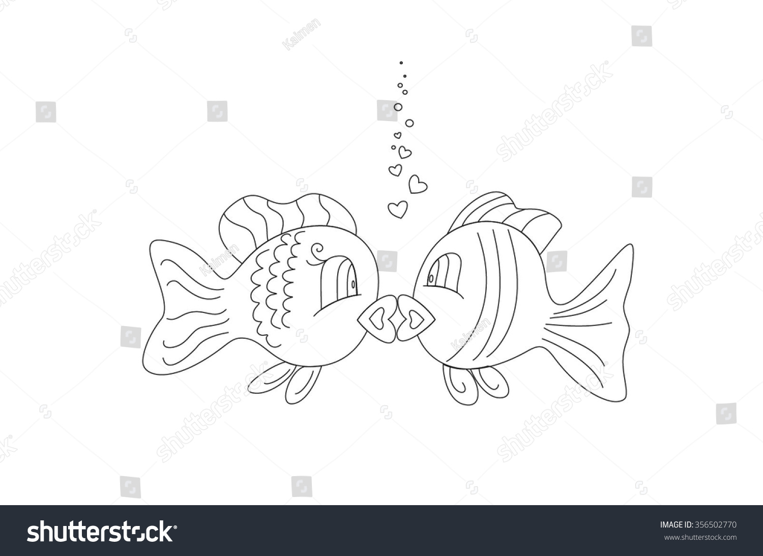 free kissing fish clipart - photo #42