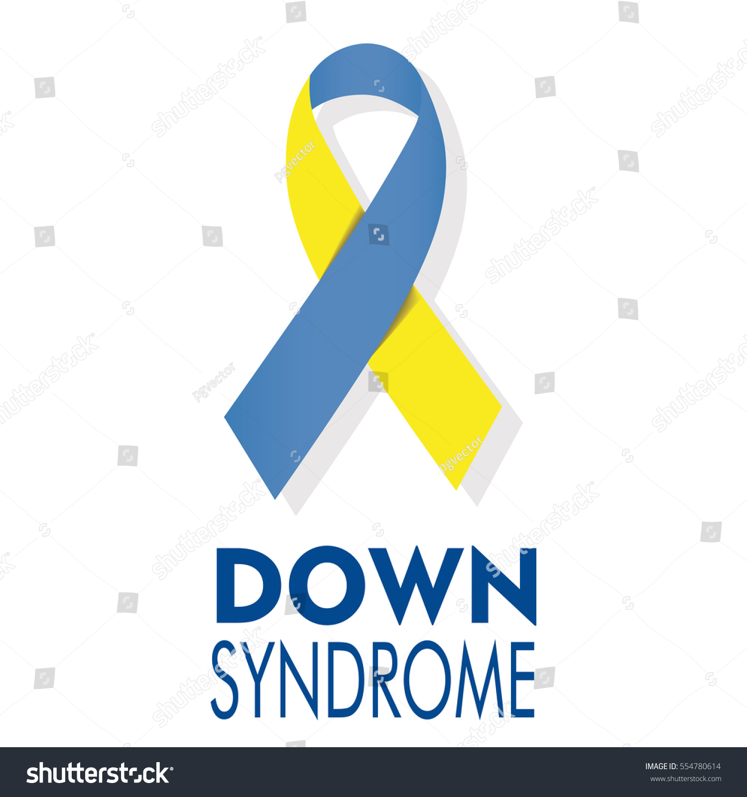 Illustration Loop Symbolic Colors Down Syndrome Stock Vector (Royalty