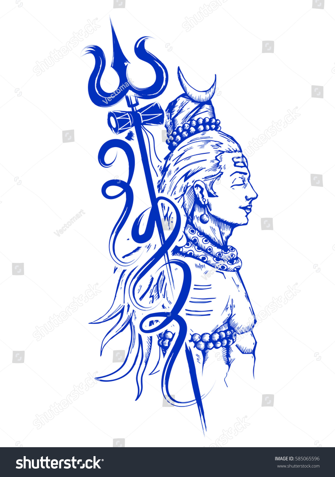 illustration lord shiva indian god hindu stock vector illustration lord shiva indian god hindu stock vector