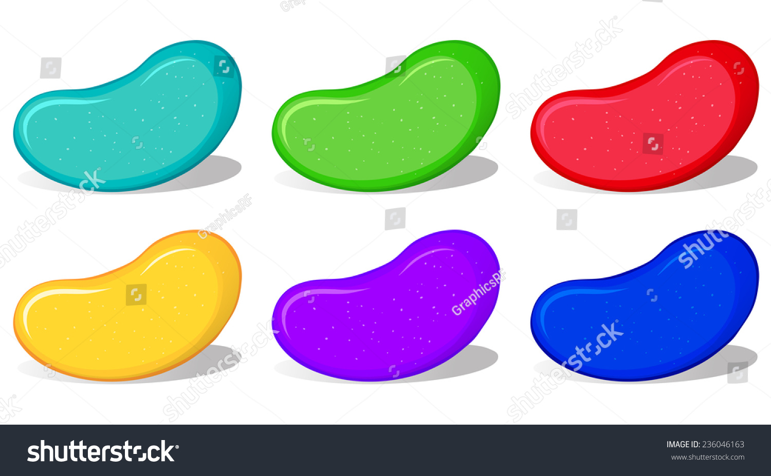 Illustration Of Many Colorful Jellybeans - 236046163 : Shutterstock