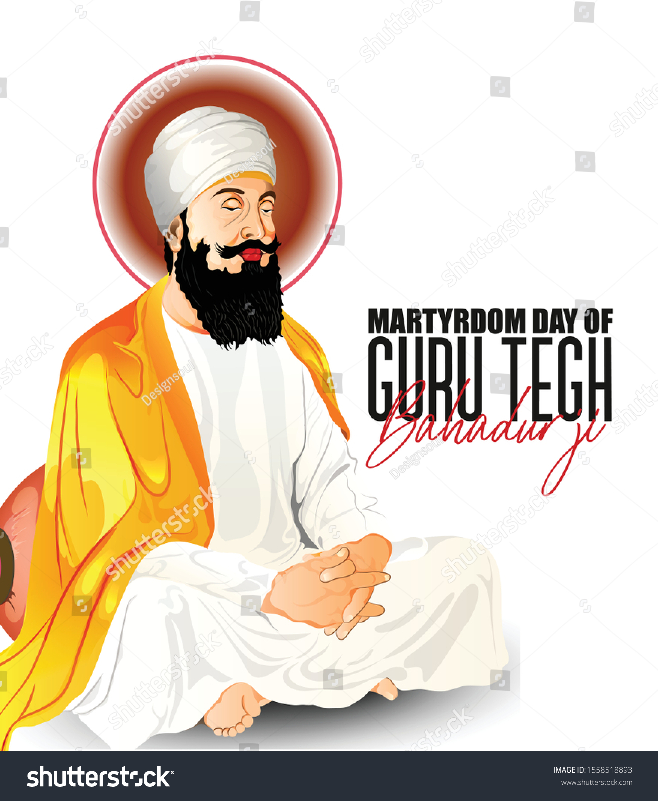 illustration of Martyrdom Day of Guru Tegh Bahadur Sahib