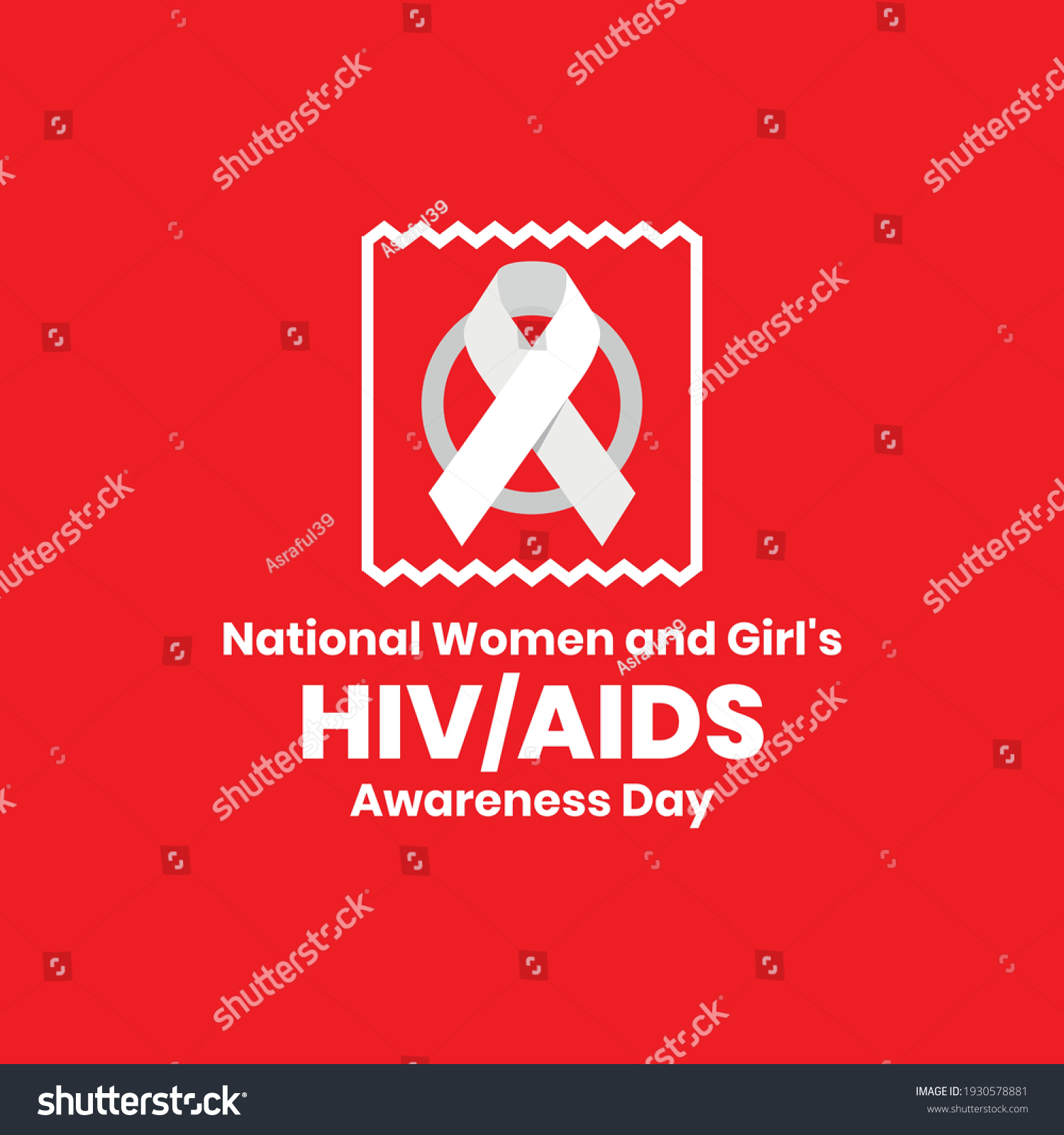 Illustration National Women Girls Hiv Aids Stock Vector Royalty Free 1930578881 Shutterstock 6693