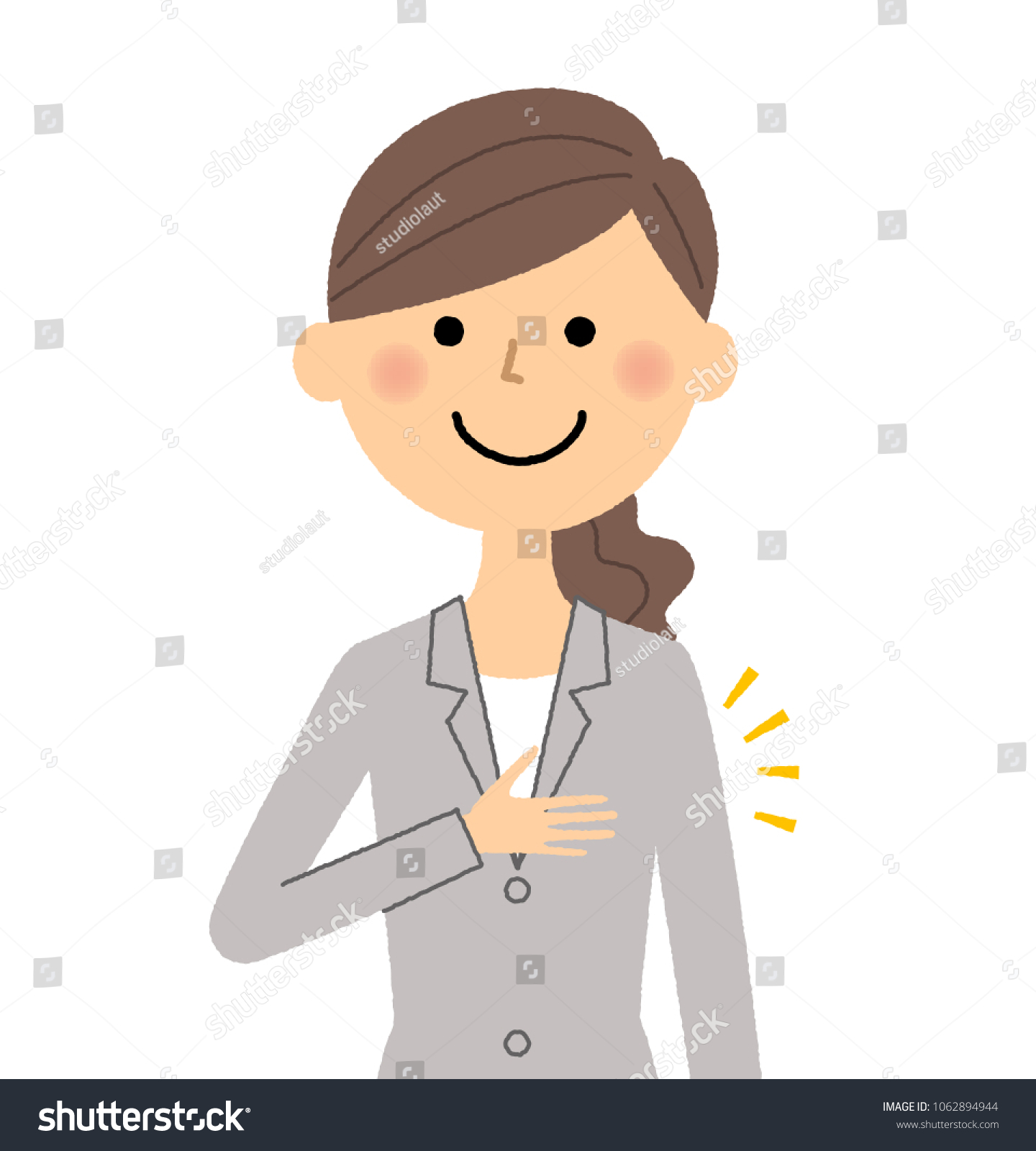 Illustration Responsible Business Woman Stock Vector Royalty Free