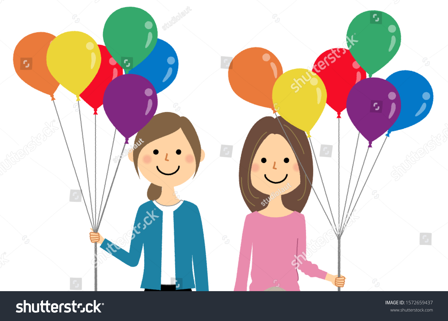 Illustration Same Sex Couple Rainbow Colored Stock Vector Royalty Free 1572659437 Shutterstock