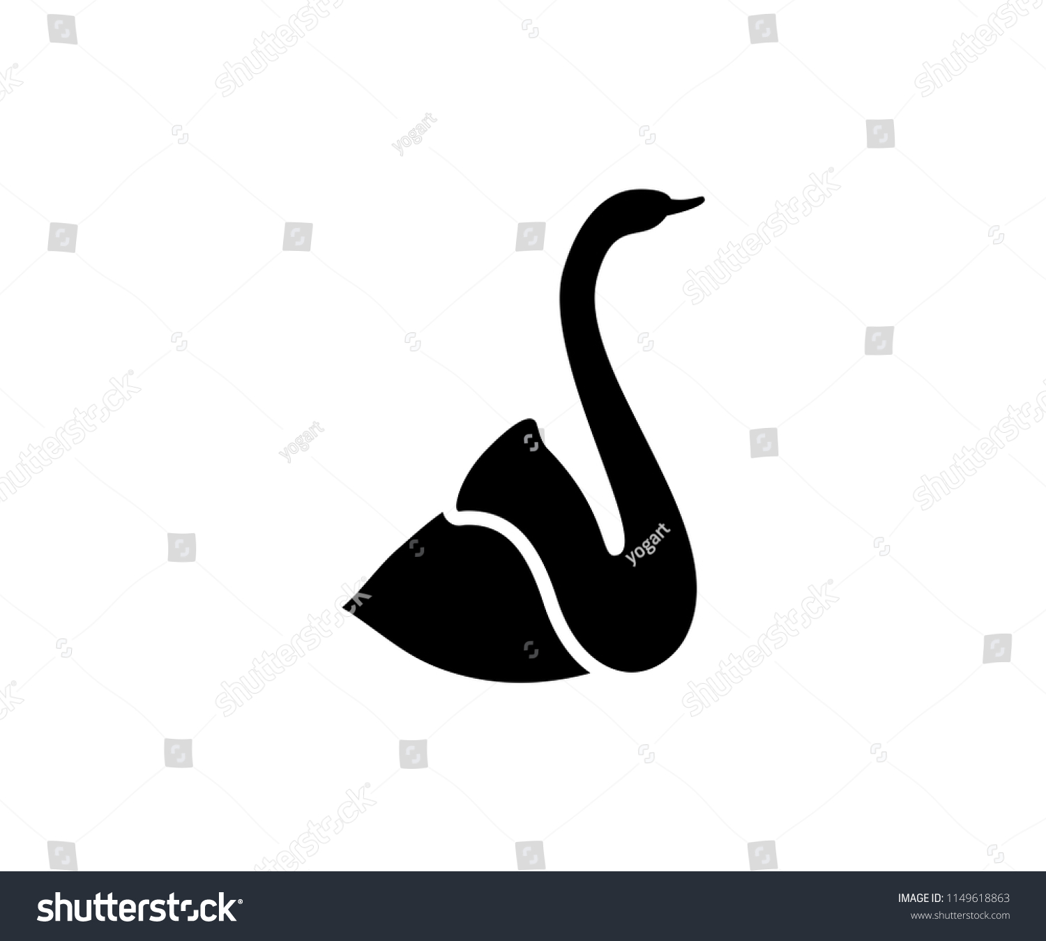 Illustration Saxophone Goose Vector Logo Stock Vector (Royalty Free ...