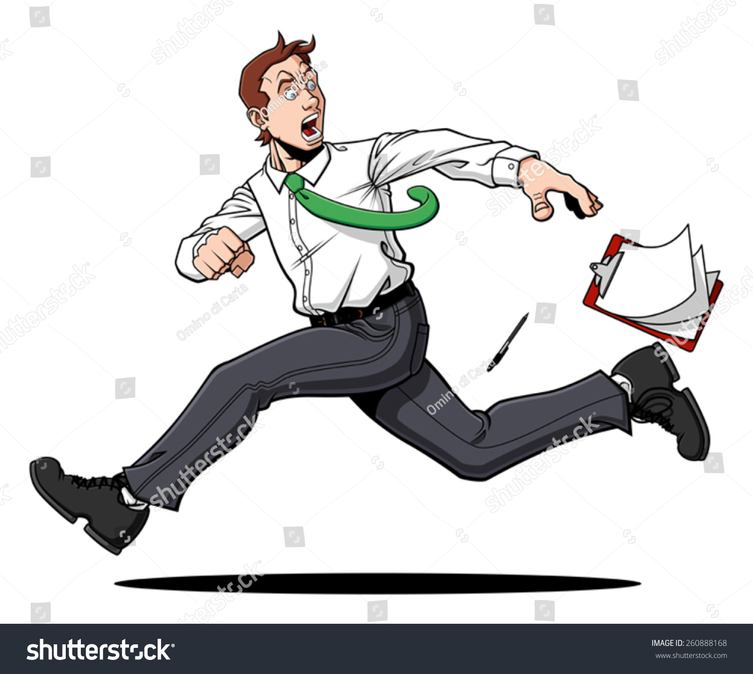 1,952 Cartoon man running fear Images, Stock Photos & Vectors ...