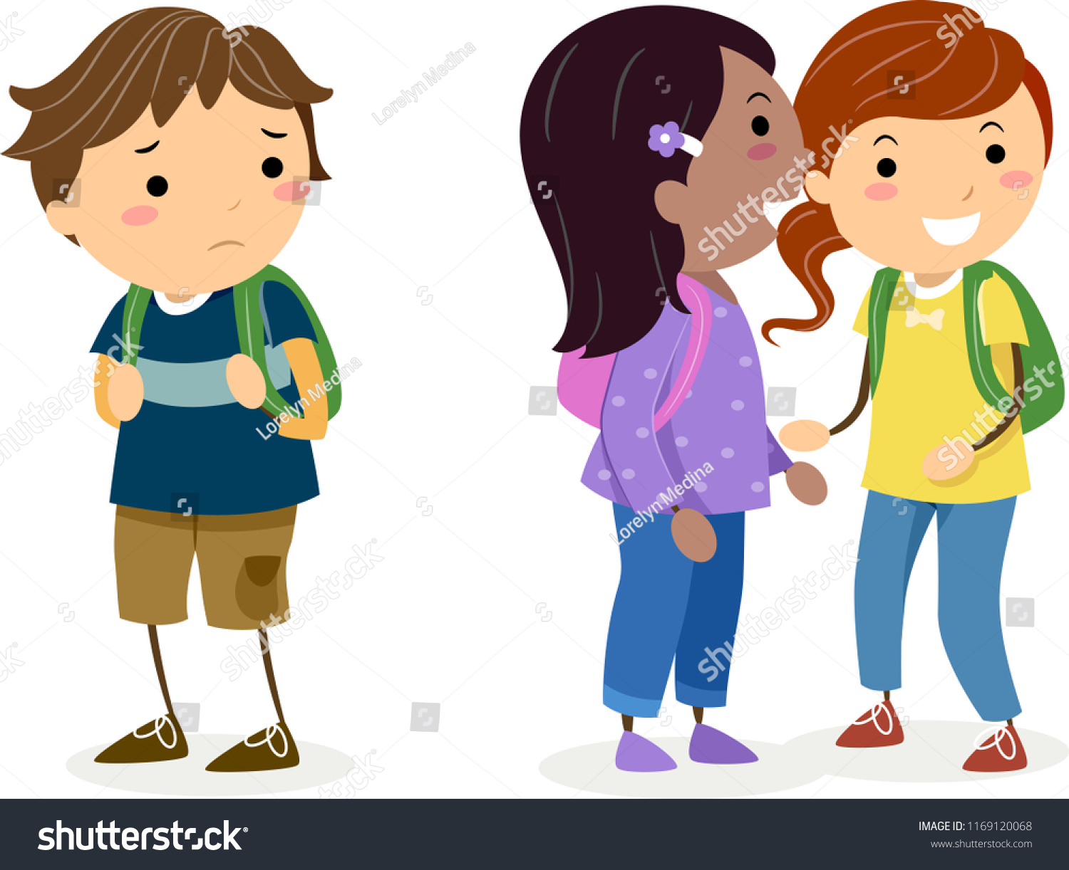 Illustration Stickman Kids Gossiping Talking About Stock Vector Royalty Free Illustration Stickman Kids Gossiping Talking About Stock Vector Royalty Free