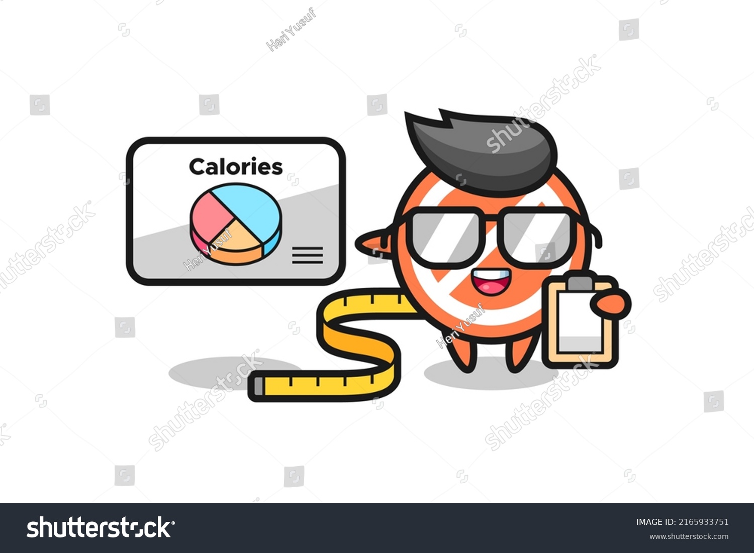 SVG of Illustration of stop sign mascot as a dietitian , cute style design for t shirt, sticker, logo element svg